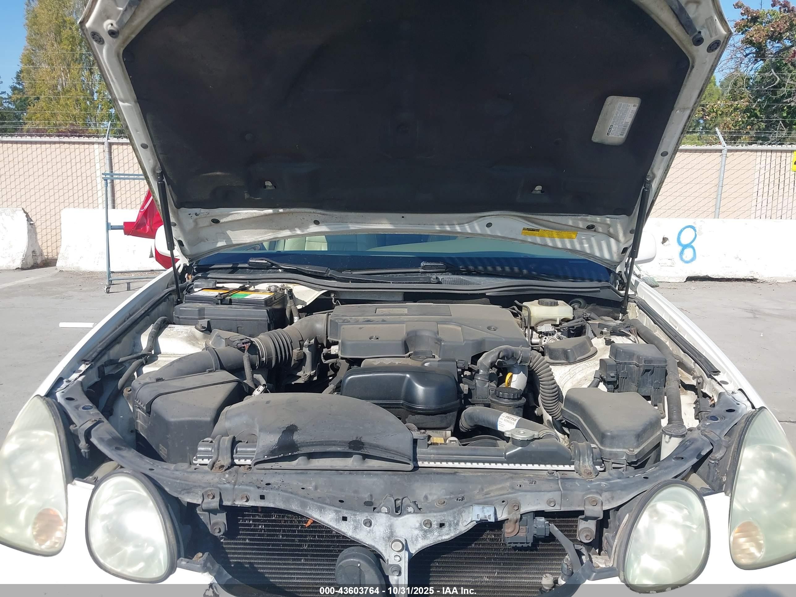 2002 Lexus Gs 300   Белый vin: JT8BD69S020162670