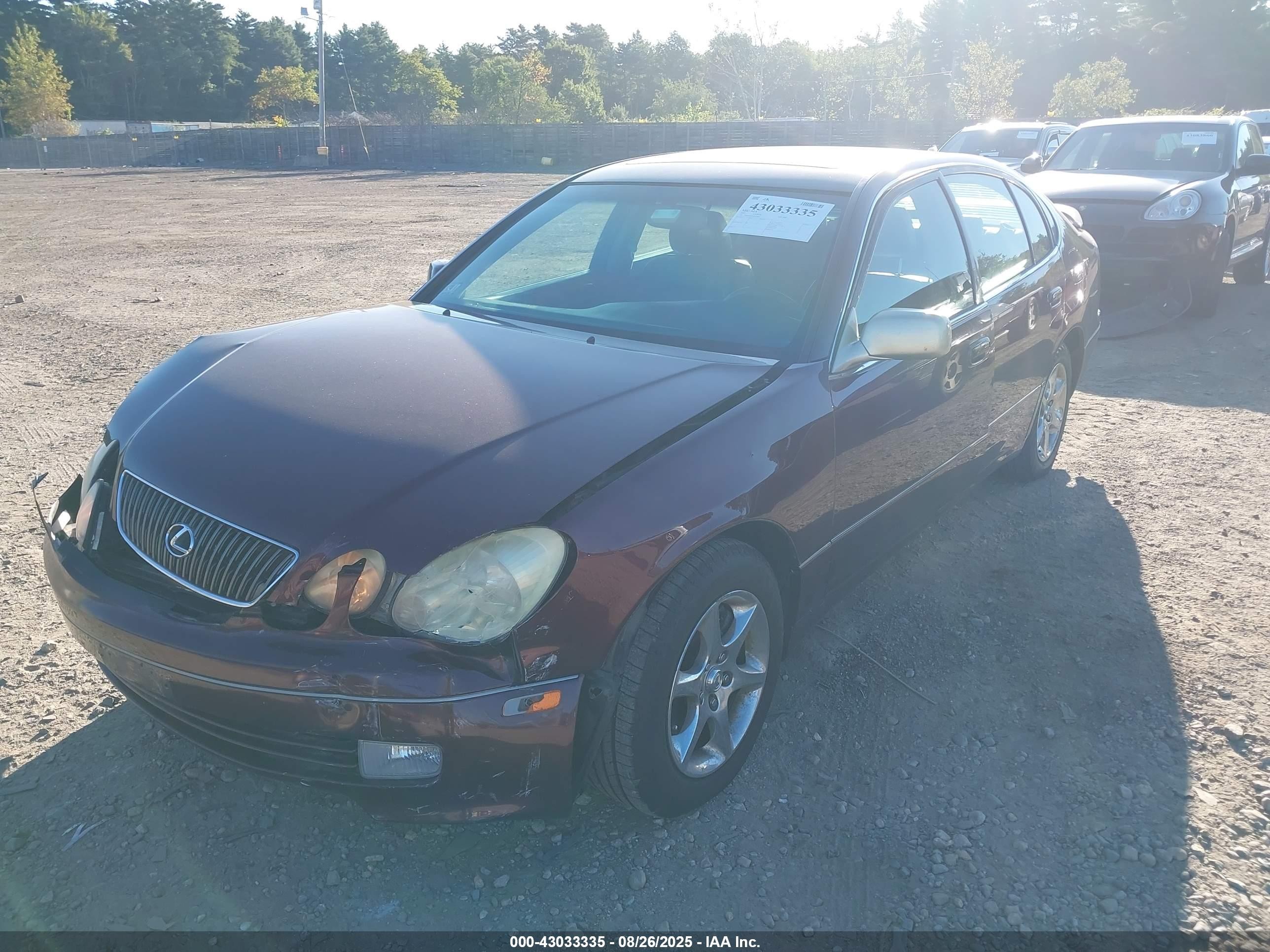 2002 Lexus Gs 300   Maroon vin: JT8BD69S020171885
