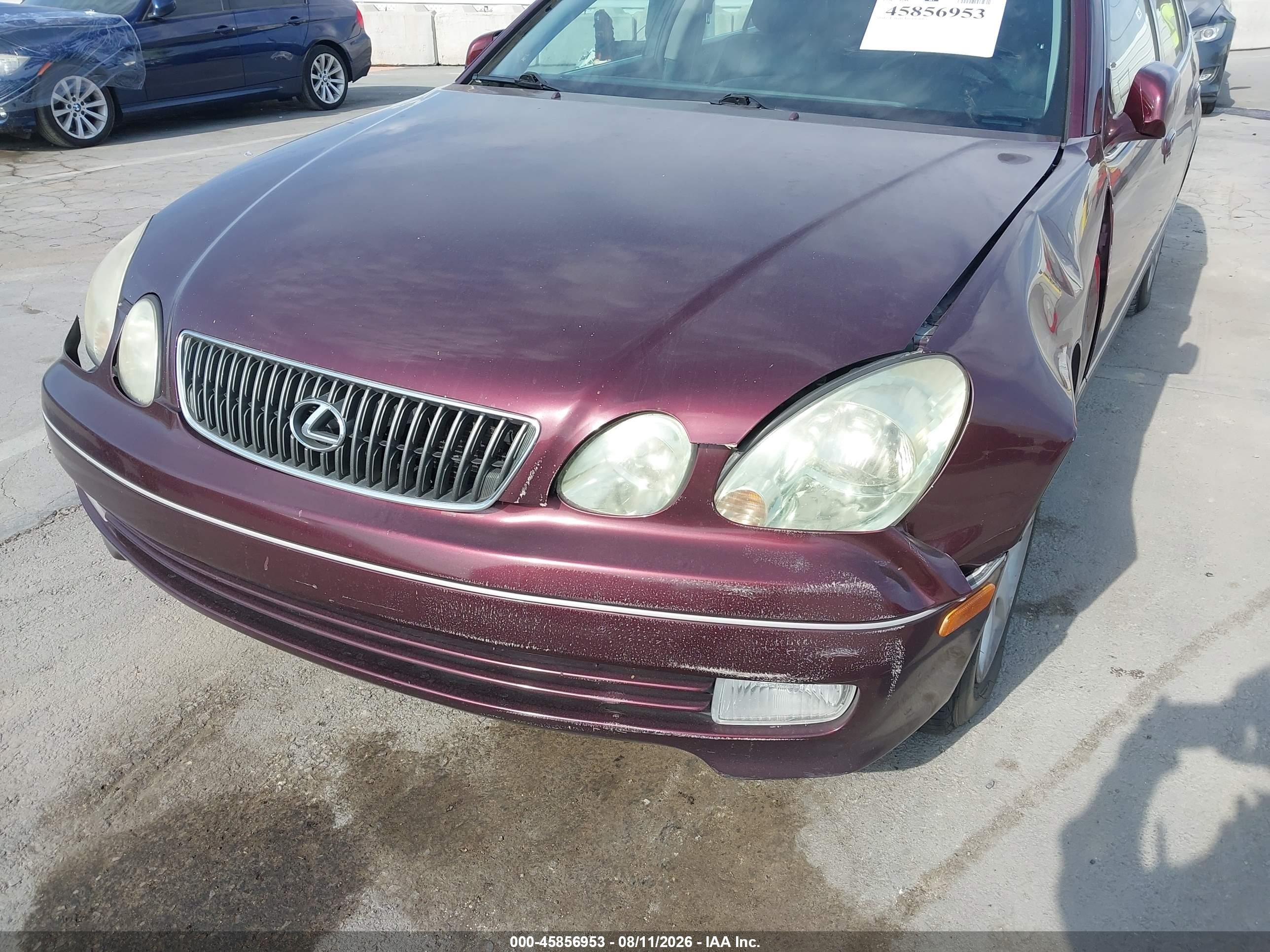 2002 Lexus Gs 300   Бордовый vin: JT8BD69S120164685