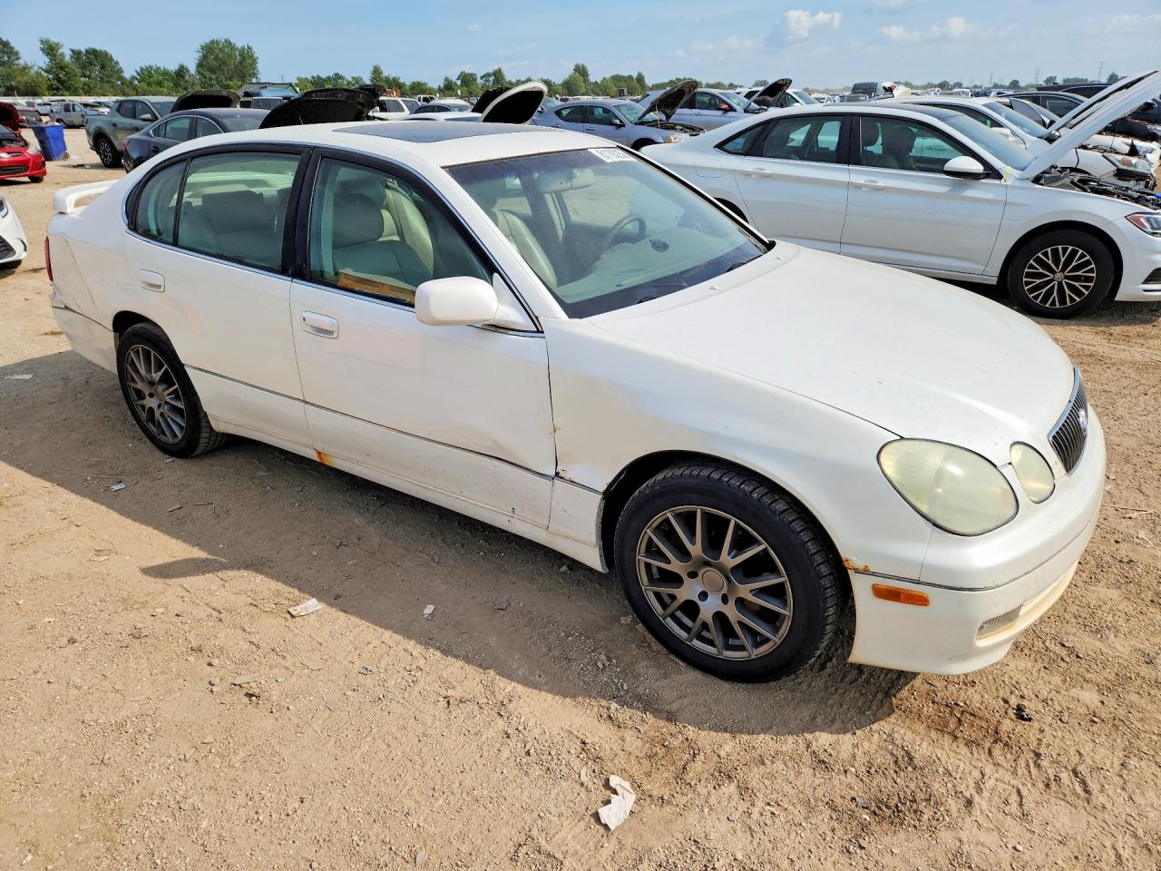 2004 Lexus Gs 300 White vin: JT8BD69S140200300