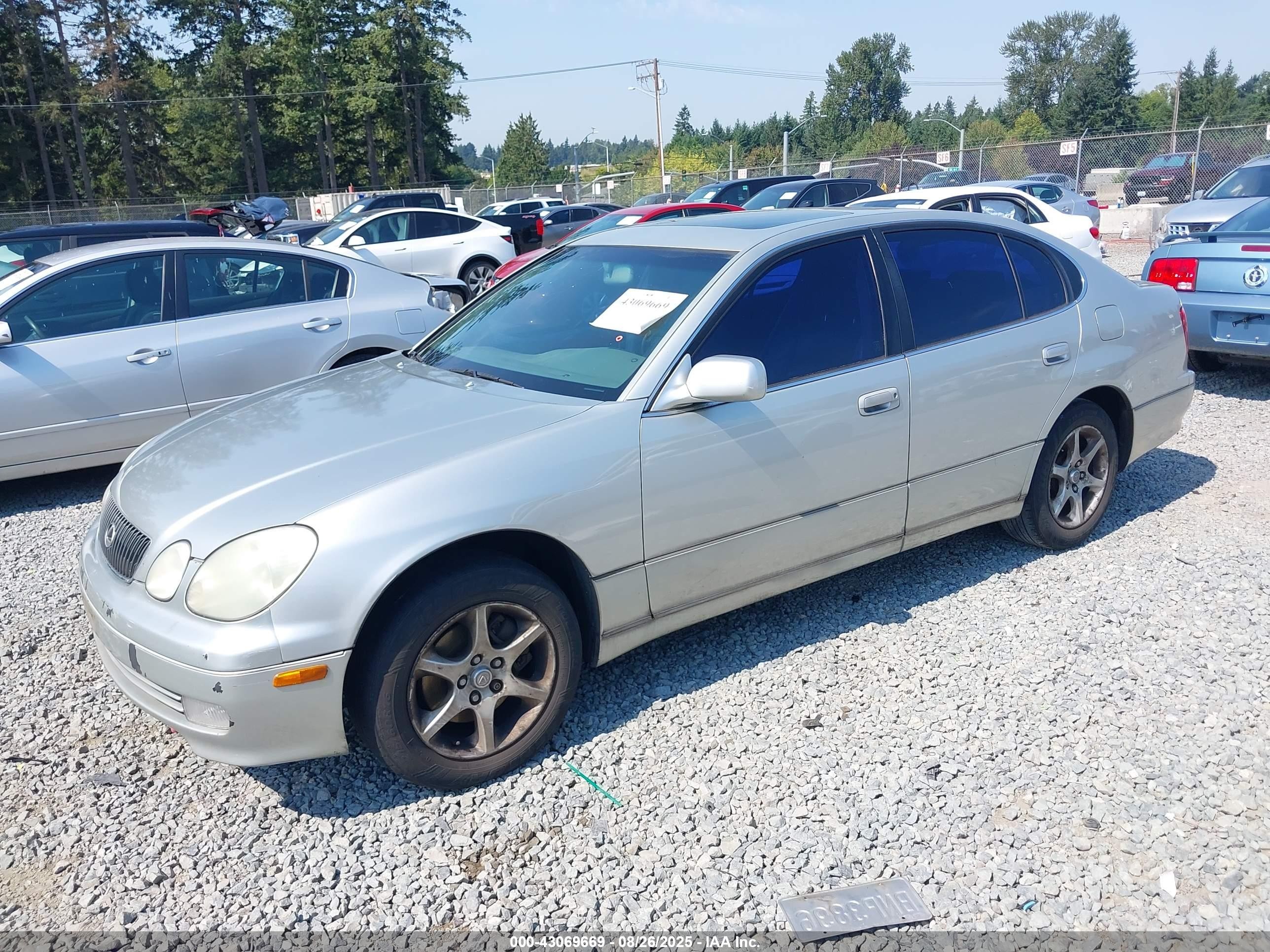 2002 Lexus Gs 300   Silver vin: JT8BD69S220152657