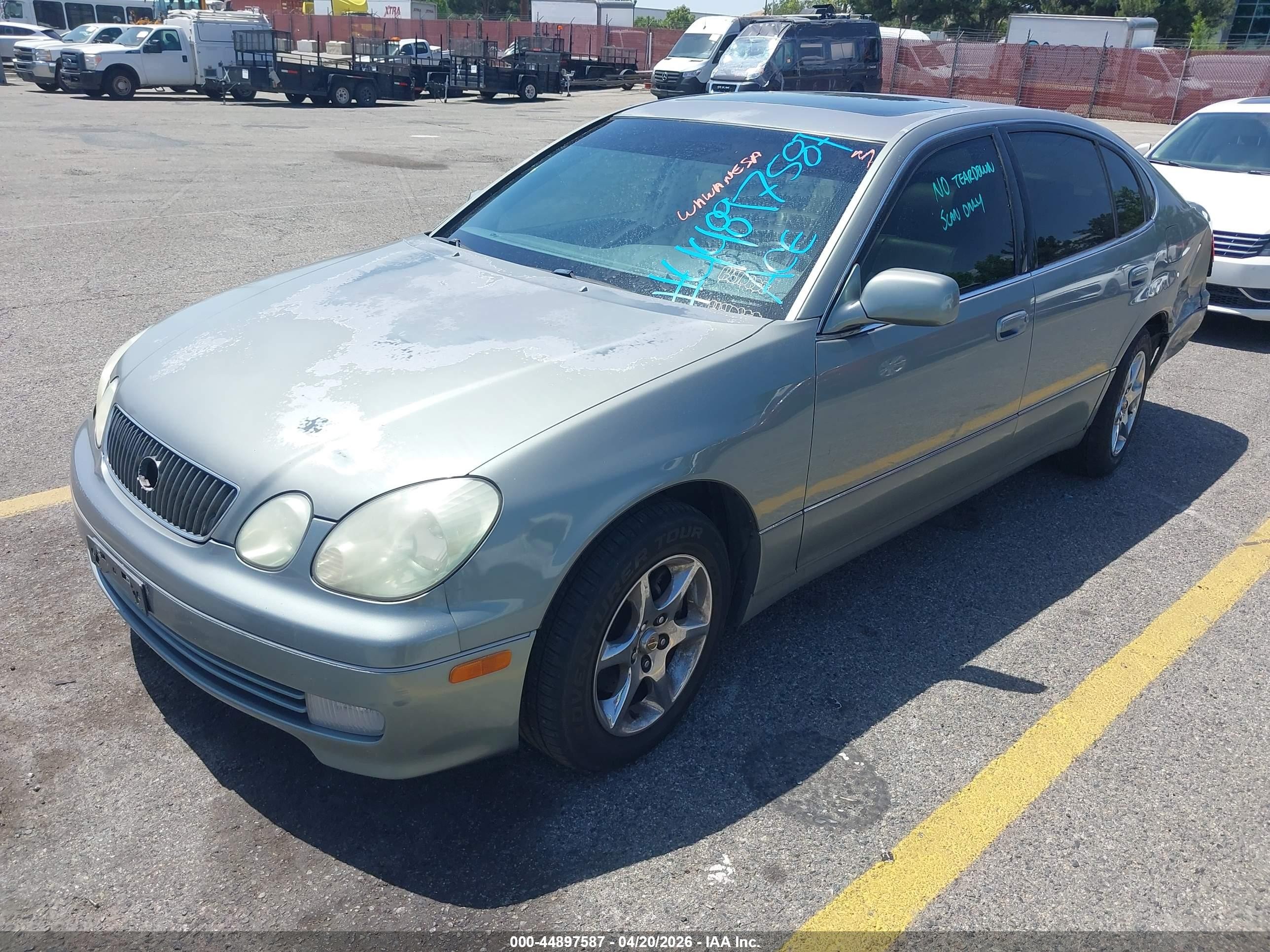 2002 Lexus Gs 300   Бежевый vin: JT8BD69S220162038