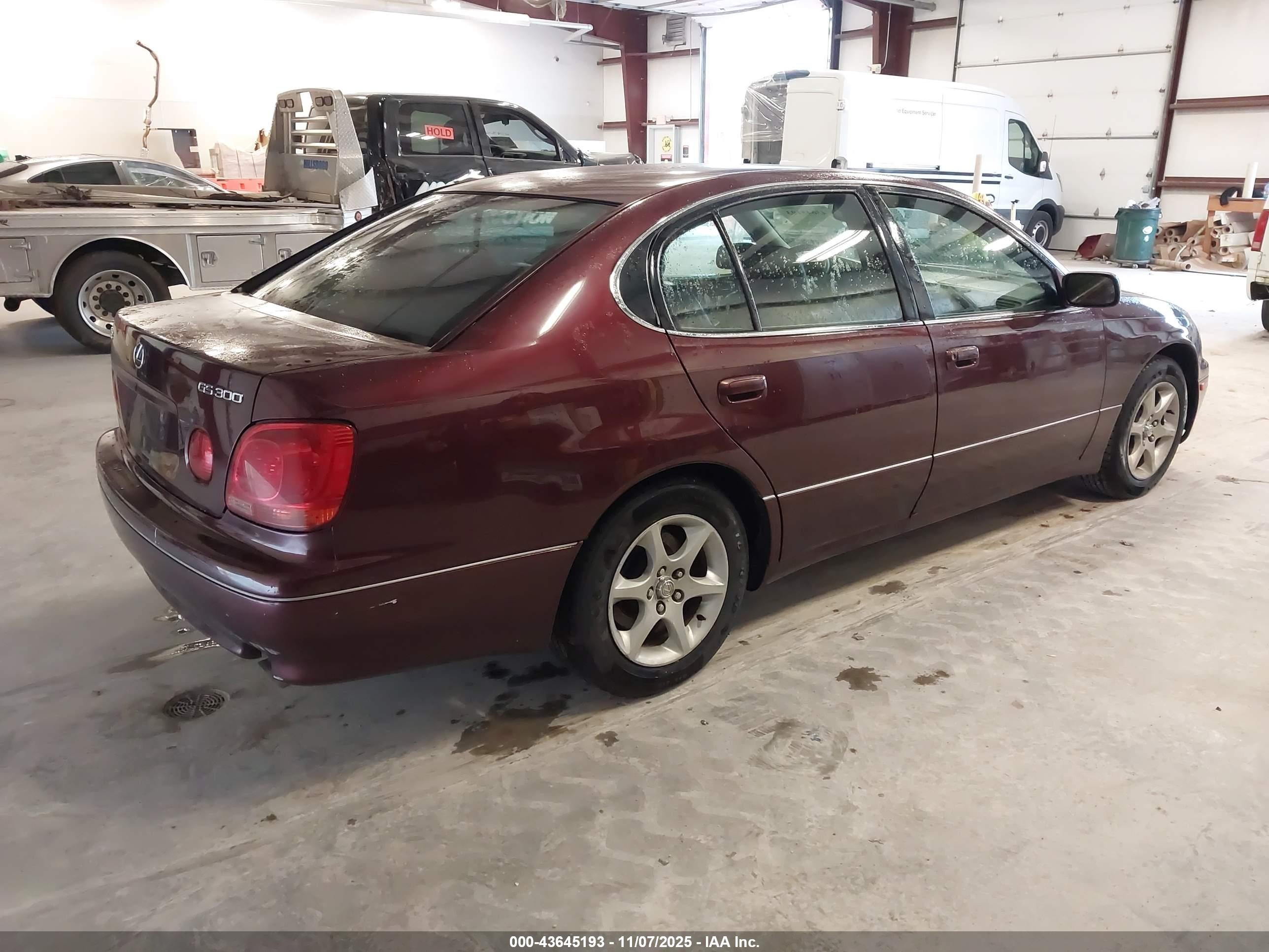 2001 Lexus Gs 300   Maroon vin: JT8BD69S310134490