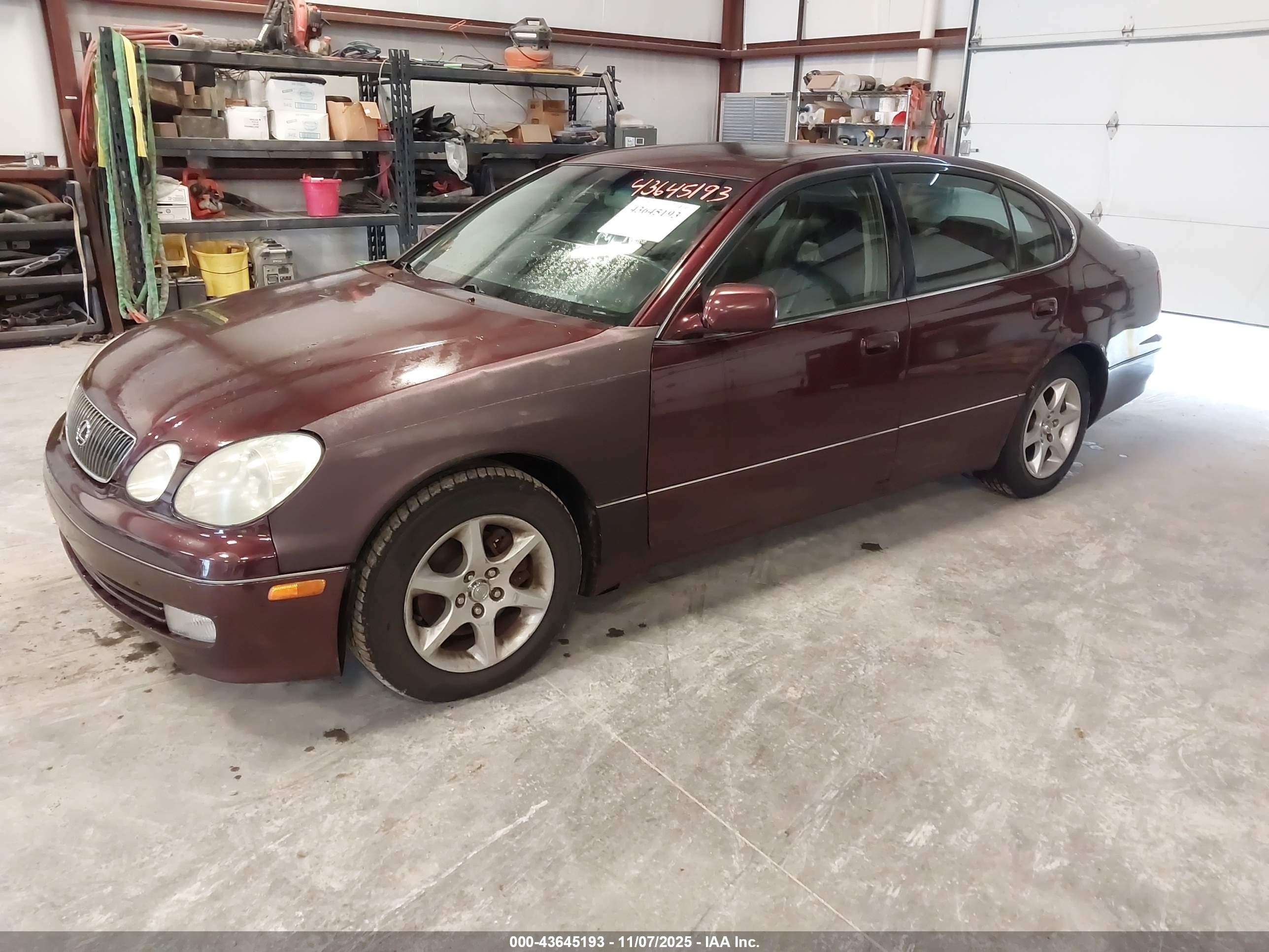 2001 Lexus Gs 300   Maroon vin: JT8BD69S310134490