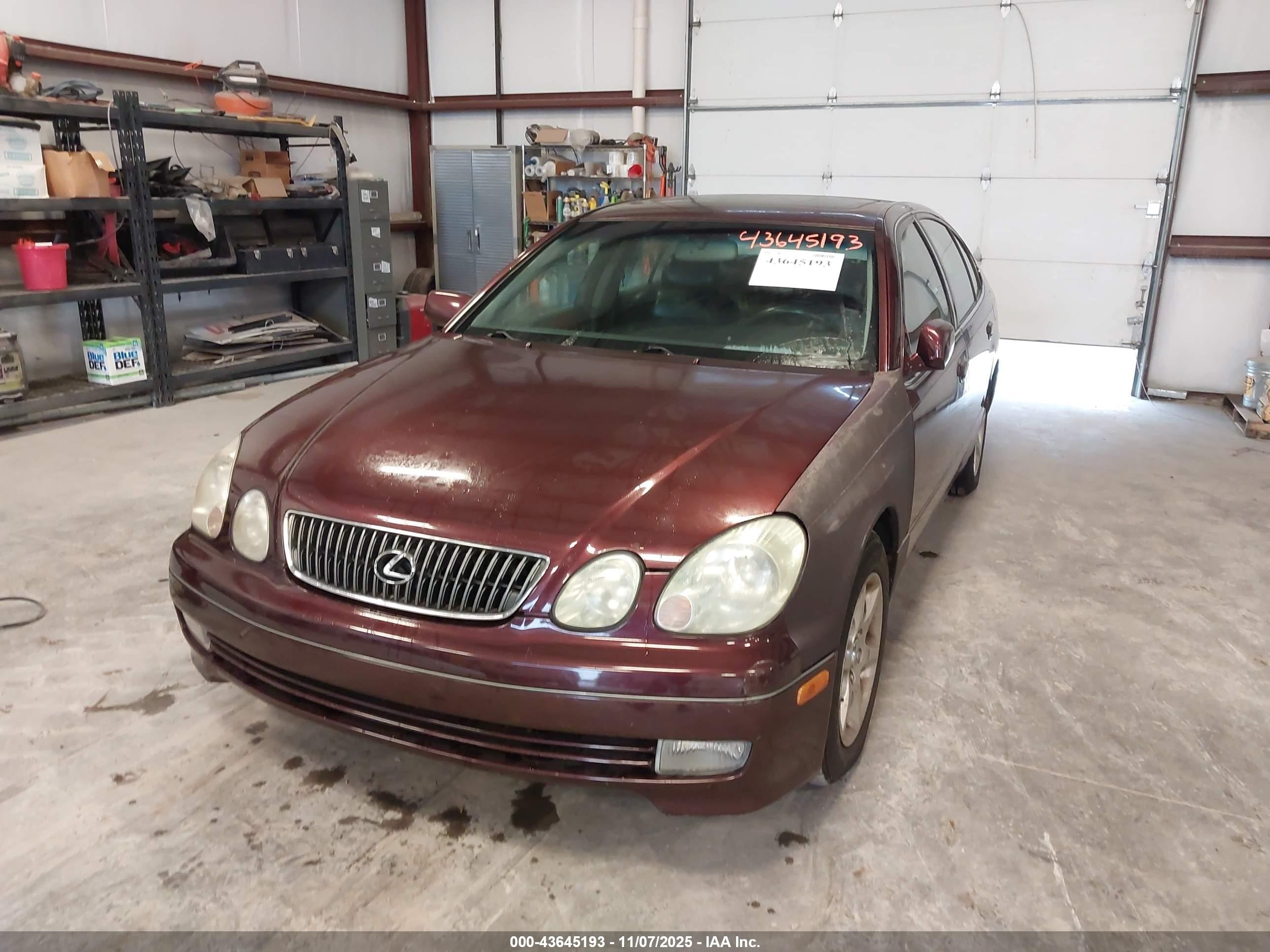 2001 Lexus Gs 300   Maroon vin: JT8BD69S310134490