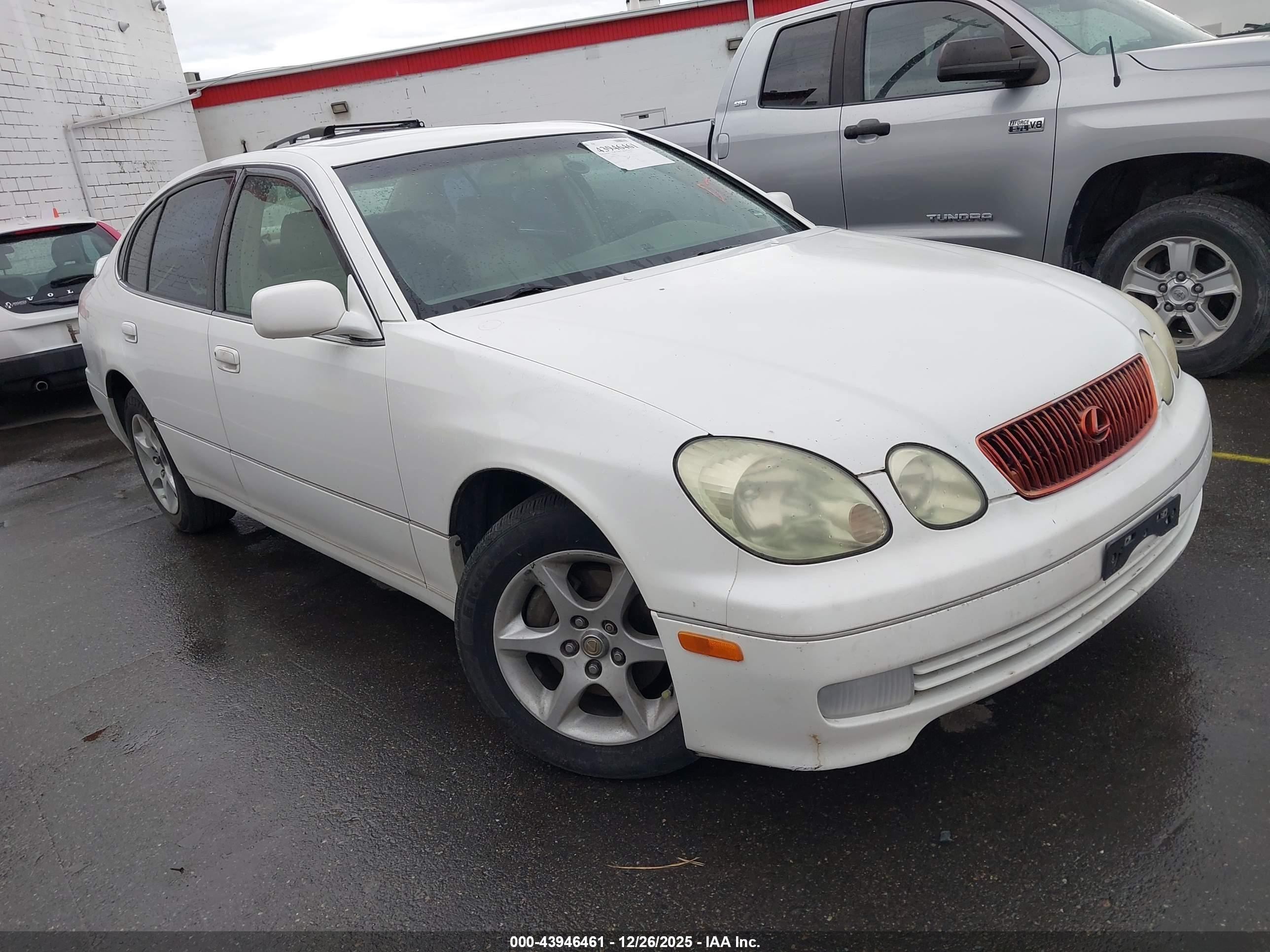 2002 Lexus Gs 300   White vin: JT8BD69S320153025