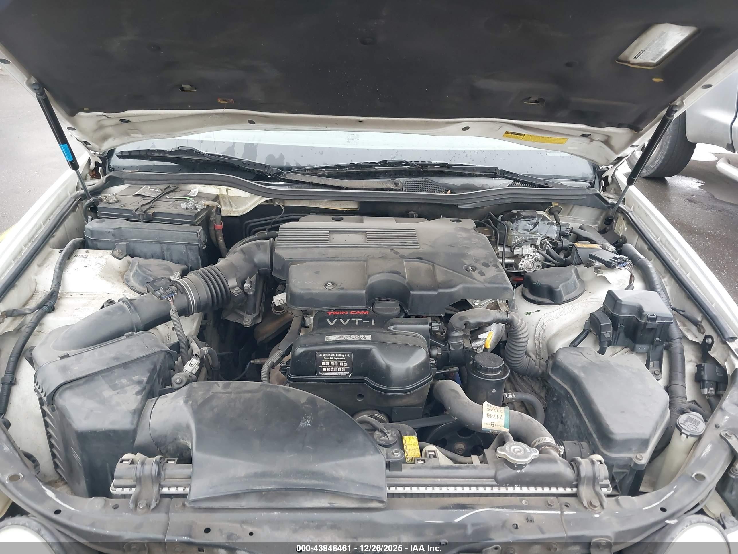 2002 Lexus Gs 300   White vin: JT8BD69S320153025
