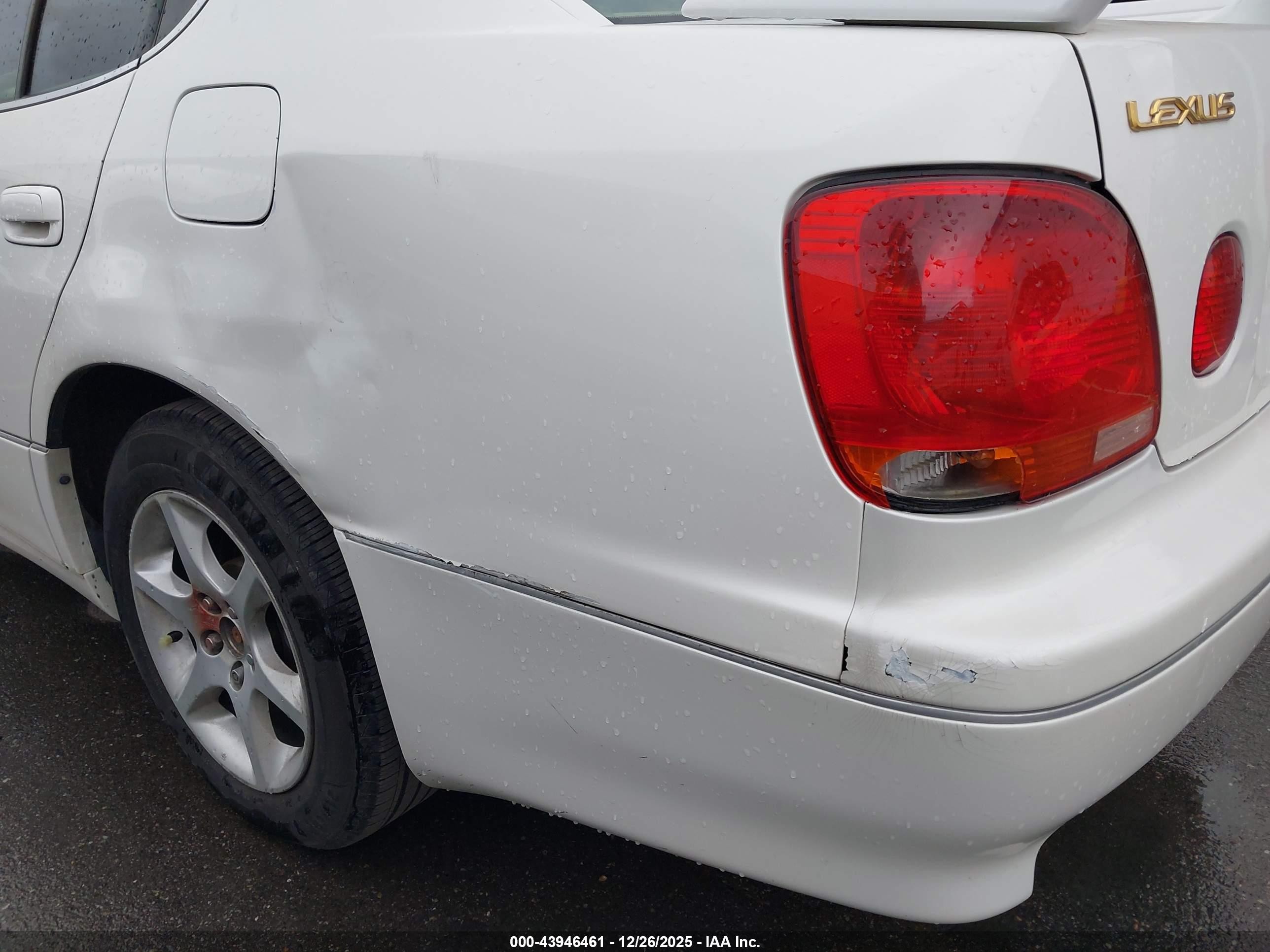 2002 Lexus Gs 300   White vin: JT8BD69S320153025