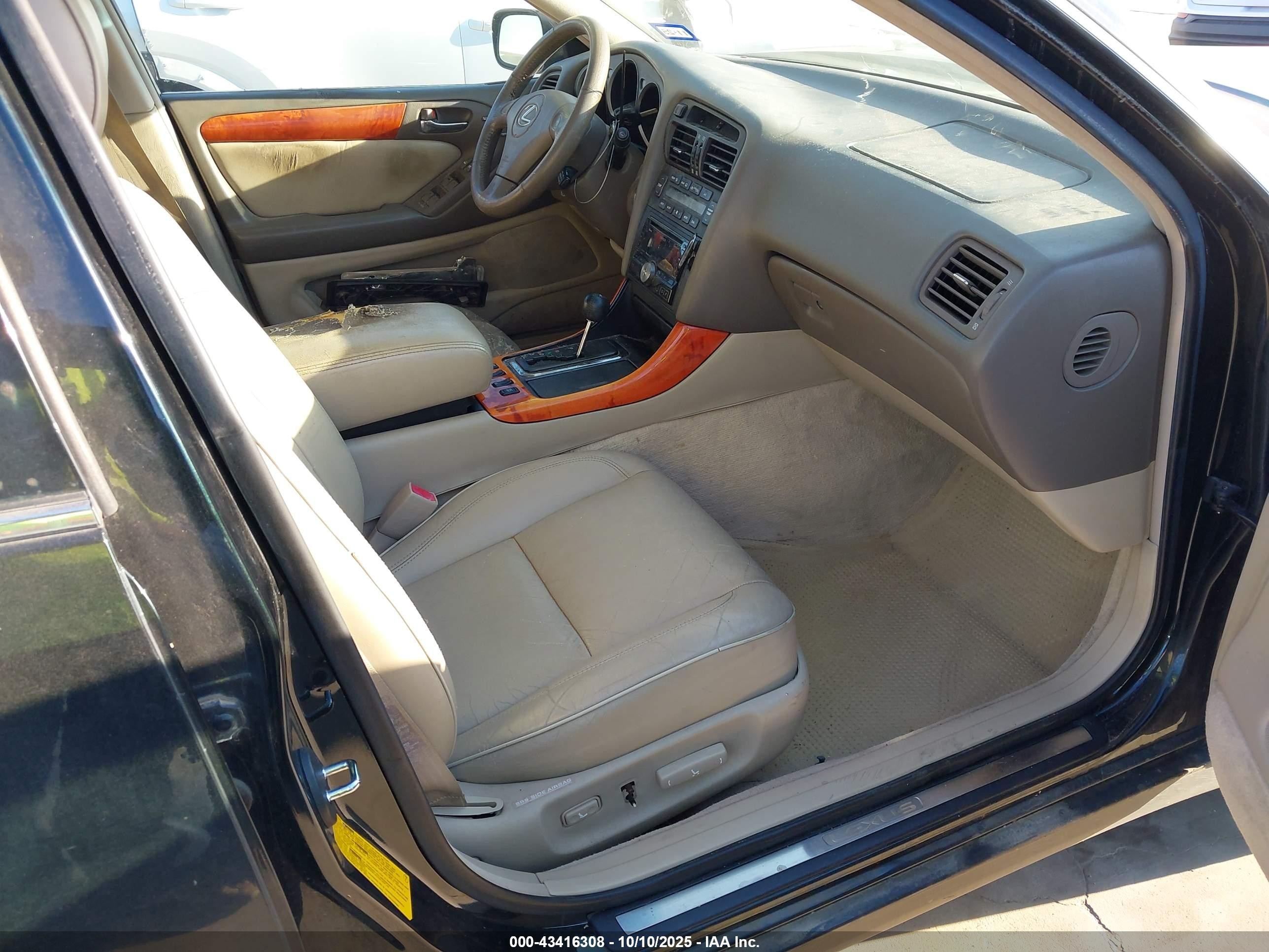 2002 Lexus Gs 300   Black vin: JT8BD69S320162078