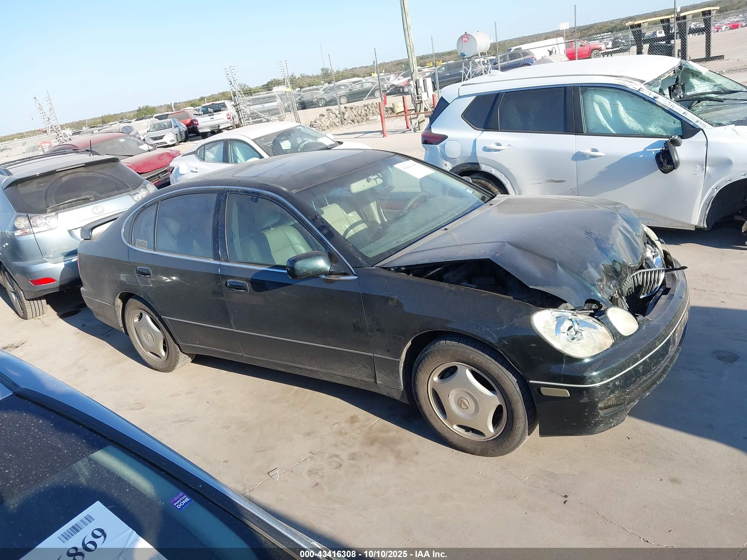 2002 Lexus Gs 300   Black vin: JT8BD69S320162078