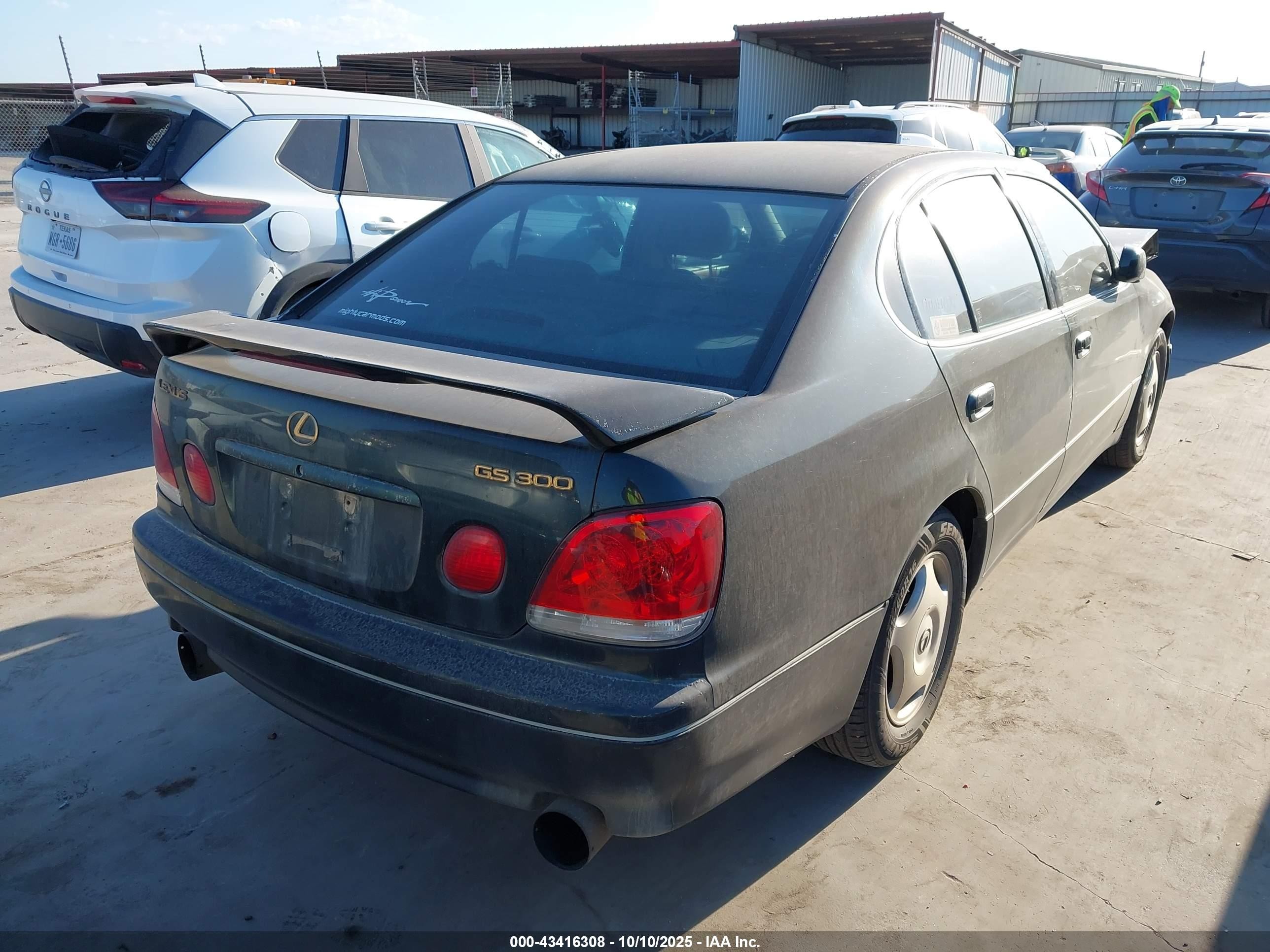 2002 Lexus Gs 300   Black vin: JT8BD69S320162078