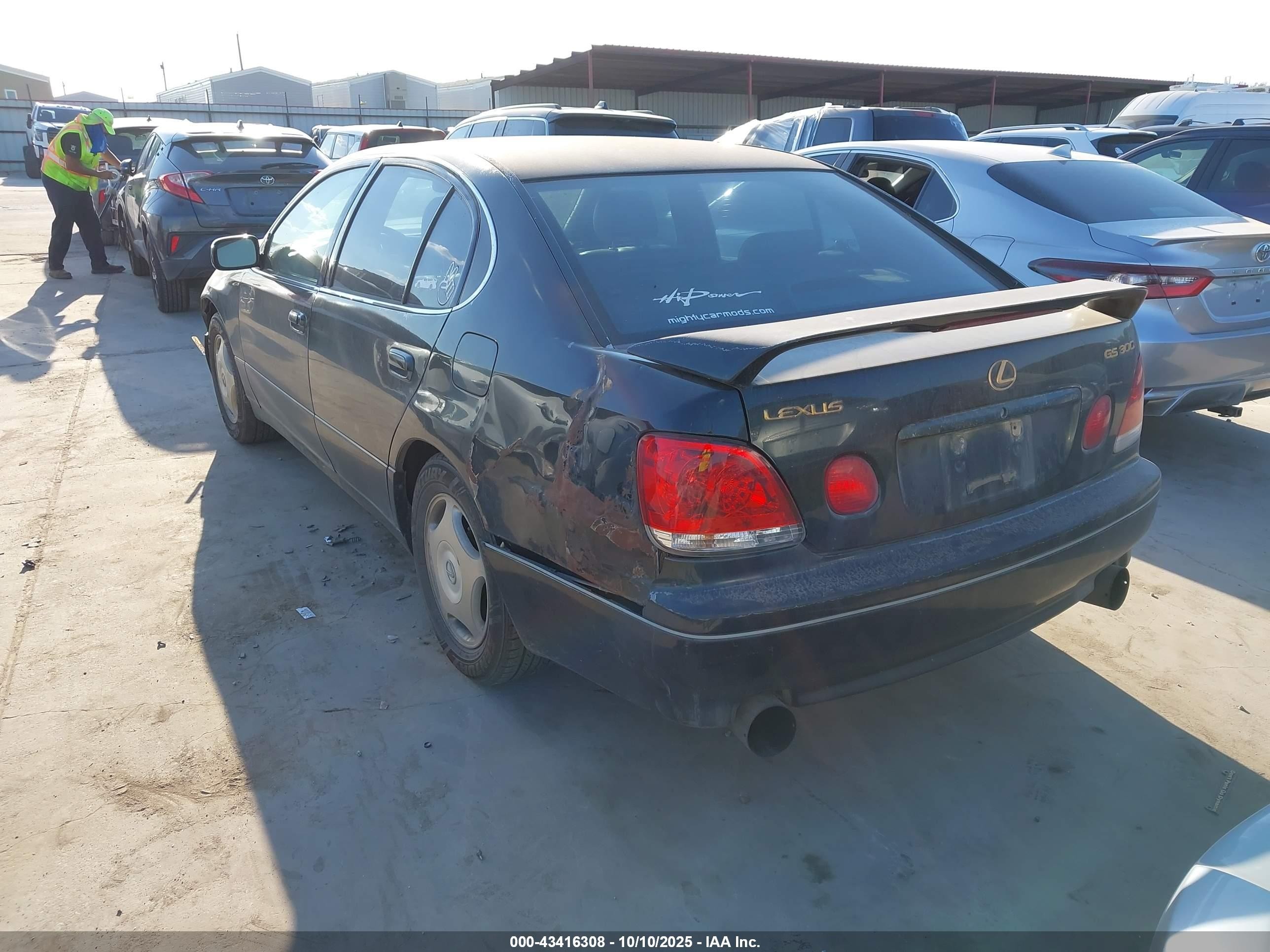 2002 Lexus Gs 300   Black vin: JT8BD69S320162078