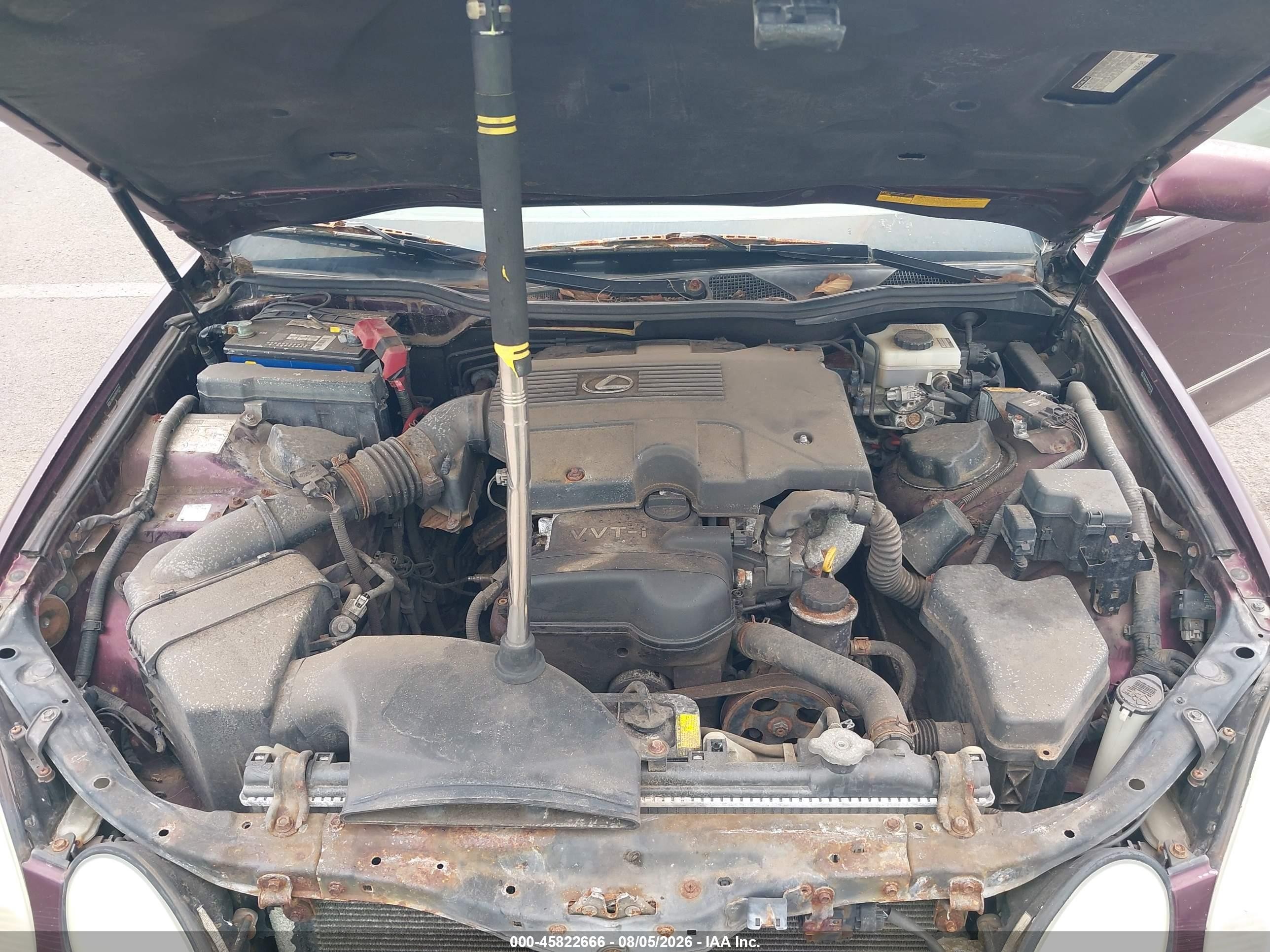 2004 Lexus Gs 300   Maroon vin: JT8BD69S340196119