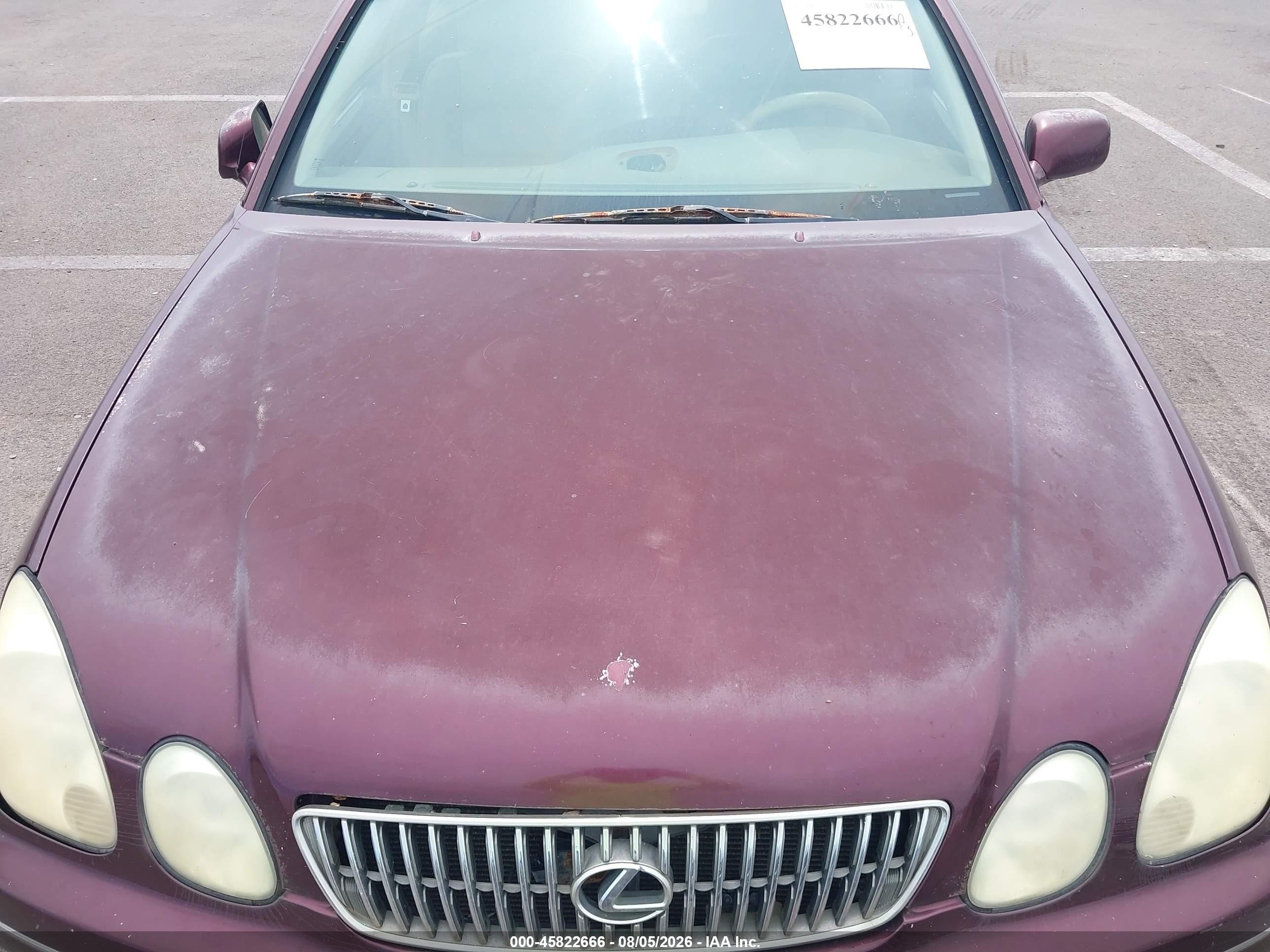 2004 Lexus Gs 300   Maroon vin: JT8BD69S340196119