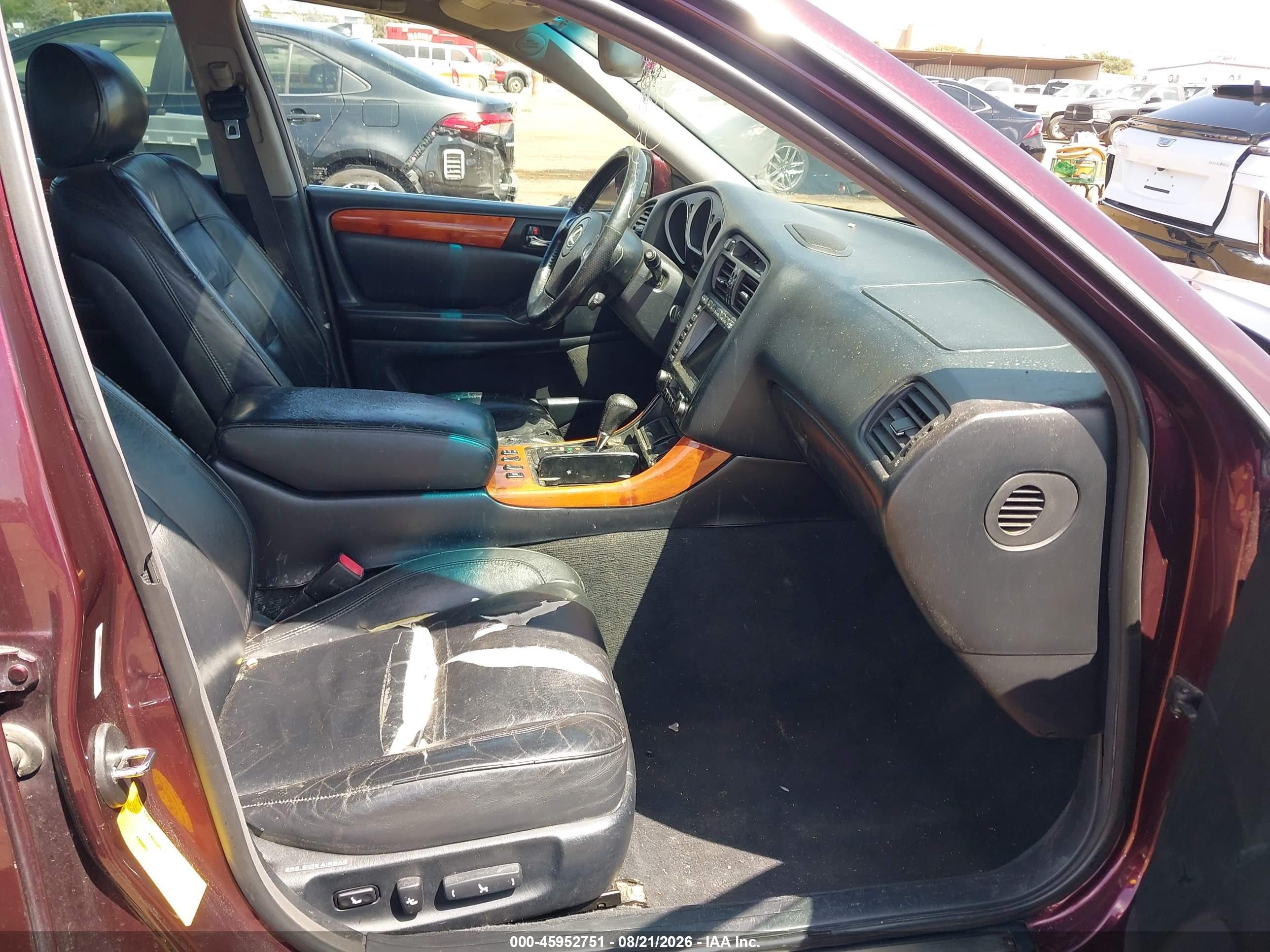 2001 Lexus Gs 300   Burgundy vin: JT8BD69S510144700