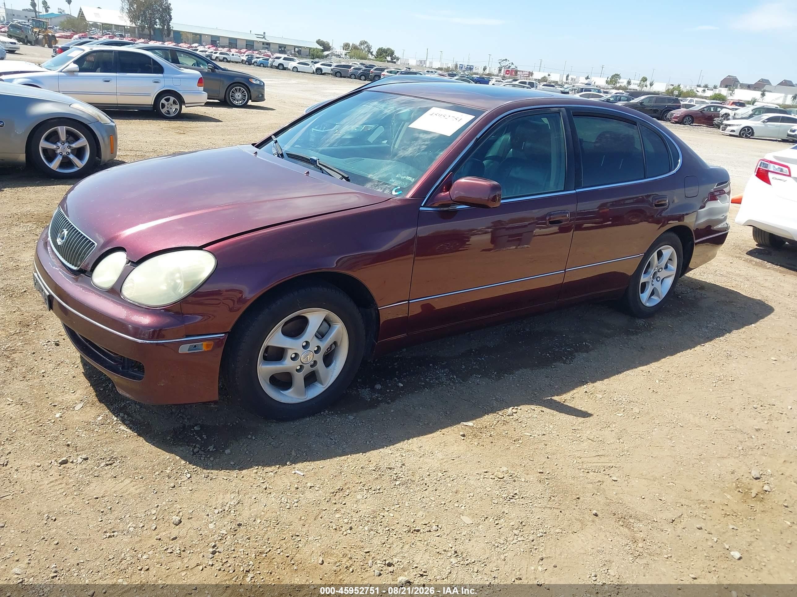 2001 Lexus Gs 300   Burgundy vin: JT8BD69S510144700