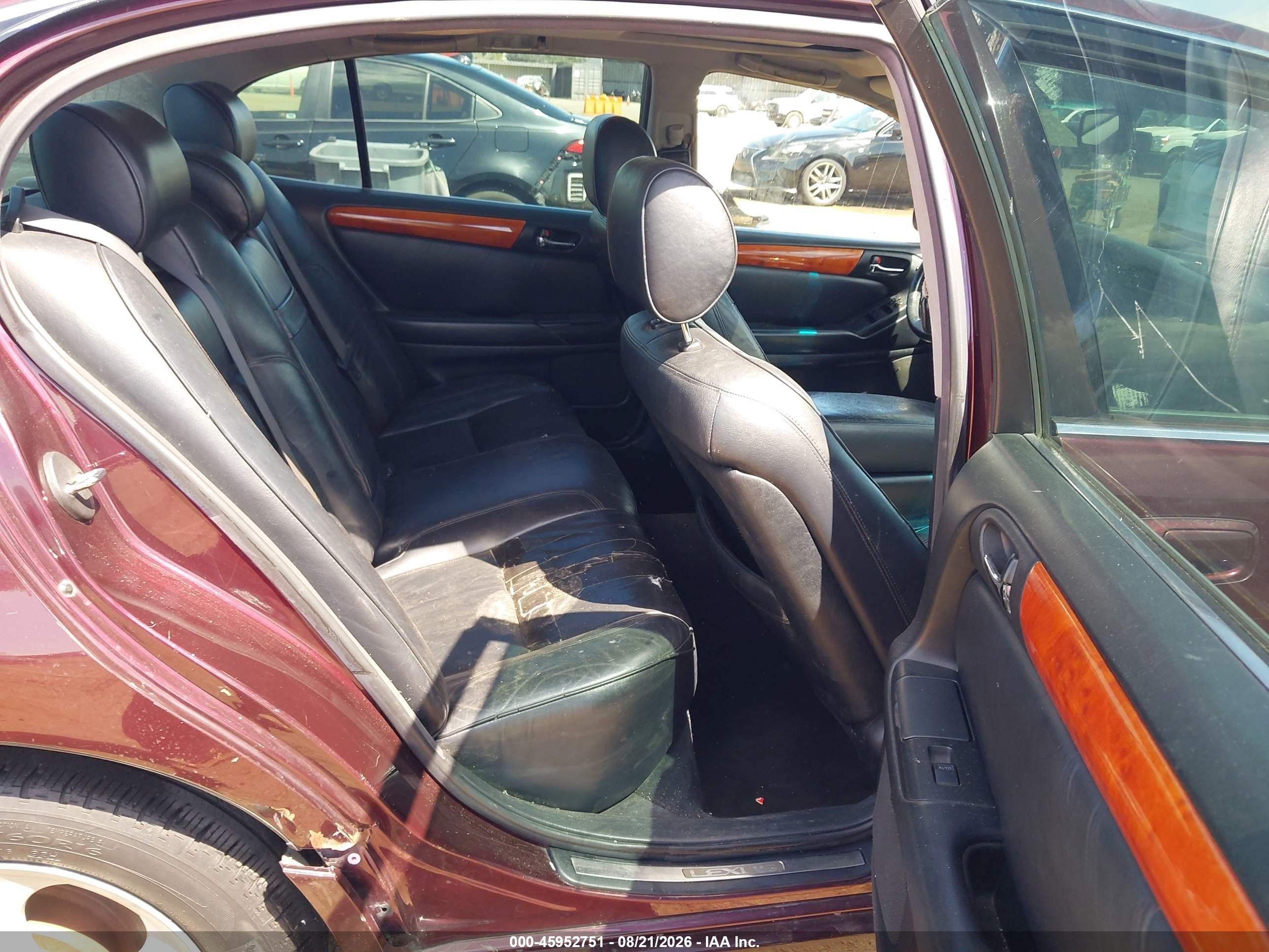 2001 Lexus Gs 300   Burgundy vin: JT8BD69S510144700