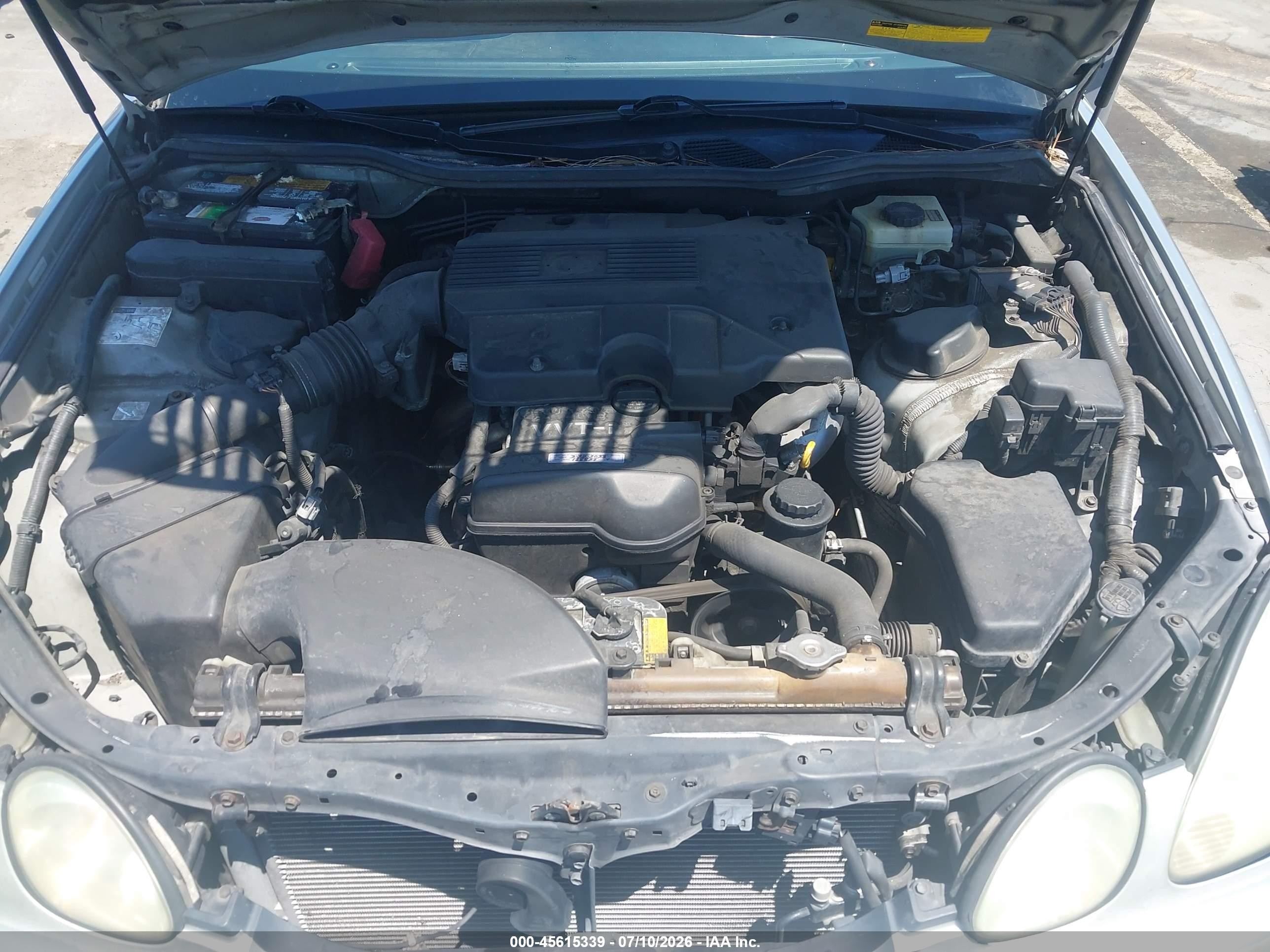 2002 Lexus Gs 300   Silver vin: JT8BD69S520156458