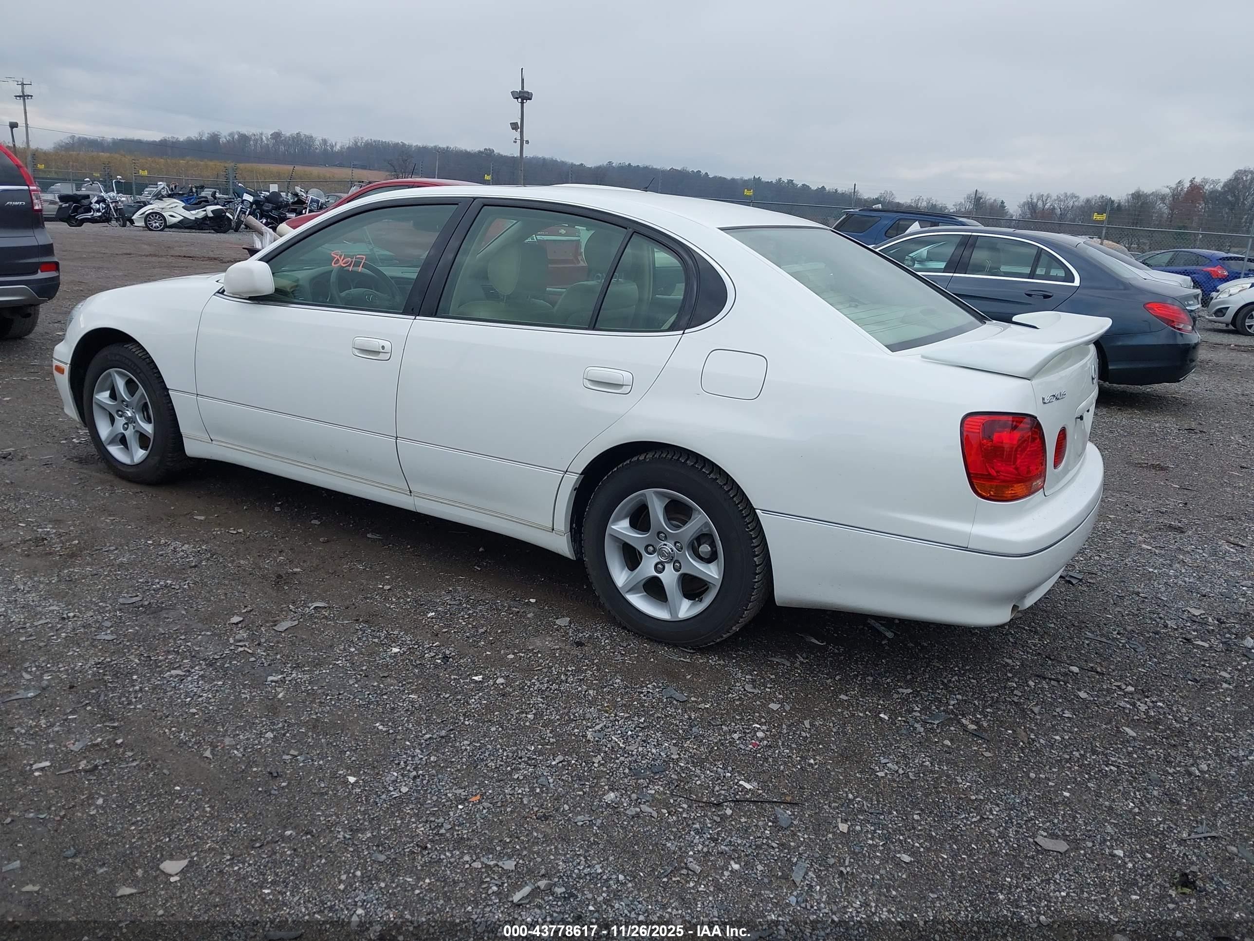 2002 Lexus Gs 300   White vin: JT8BD69S520166889