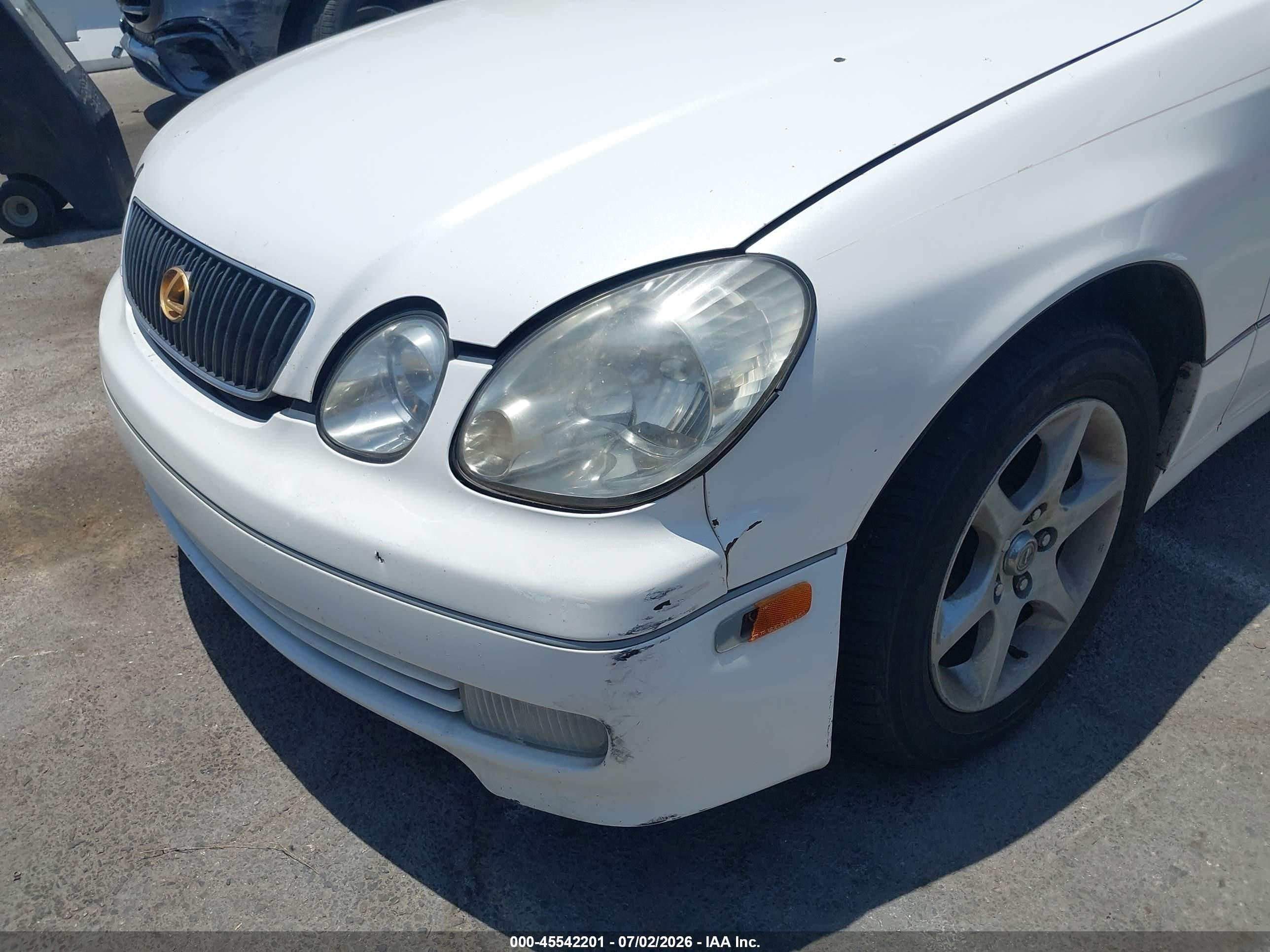 2003 Lexus Gs 300   White vin: JT8BD69S530176470