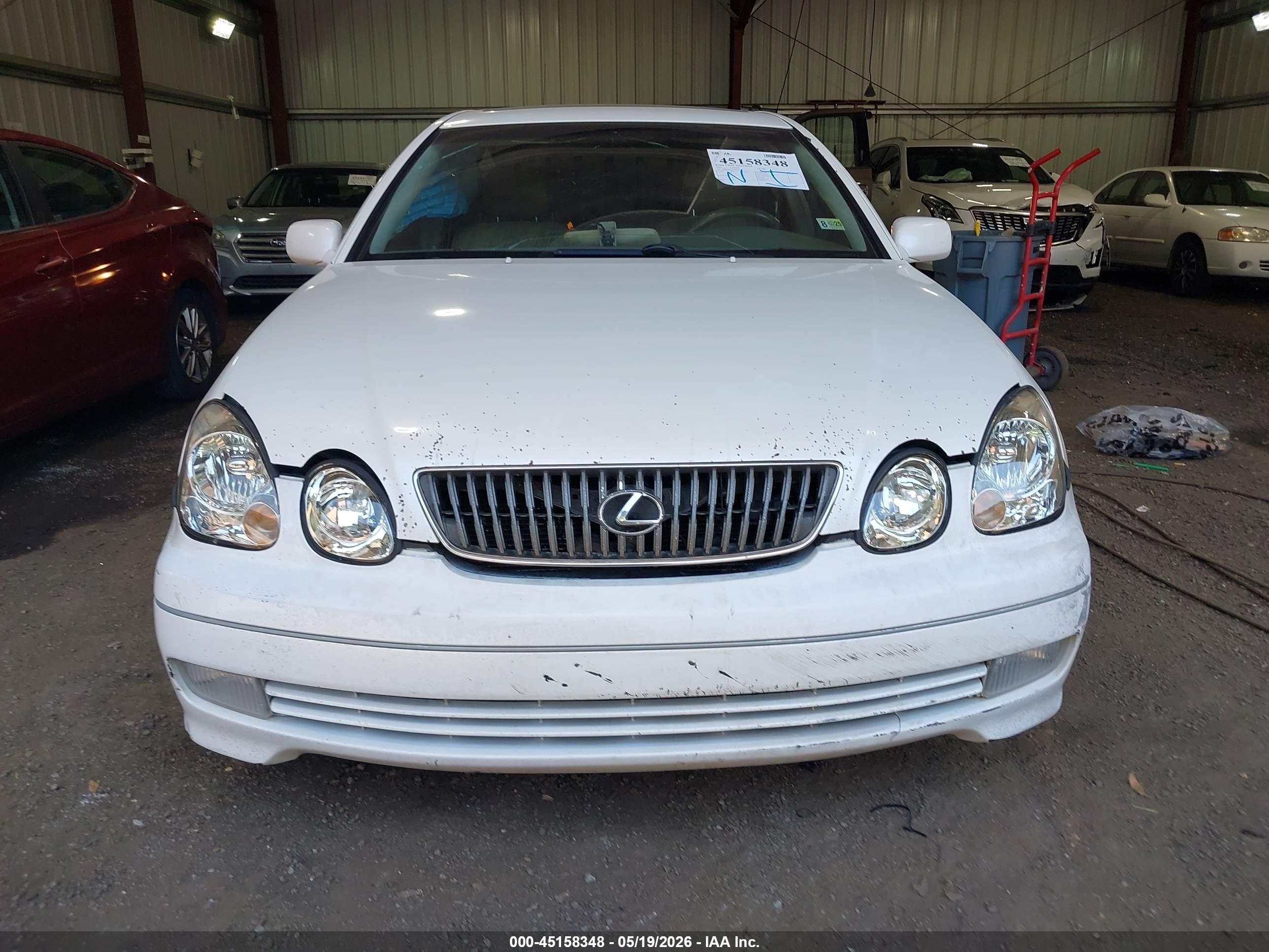 2003 Lexus Gs 300   White vin: JT8BD69S530183919