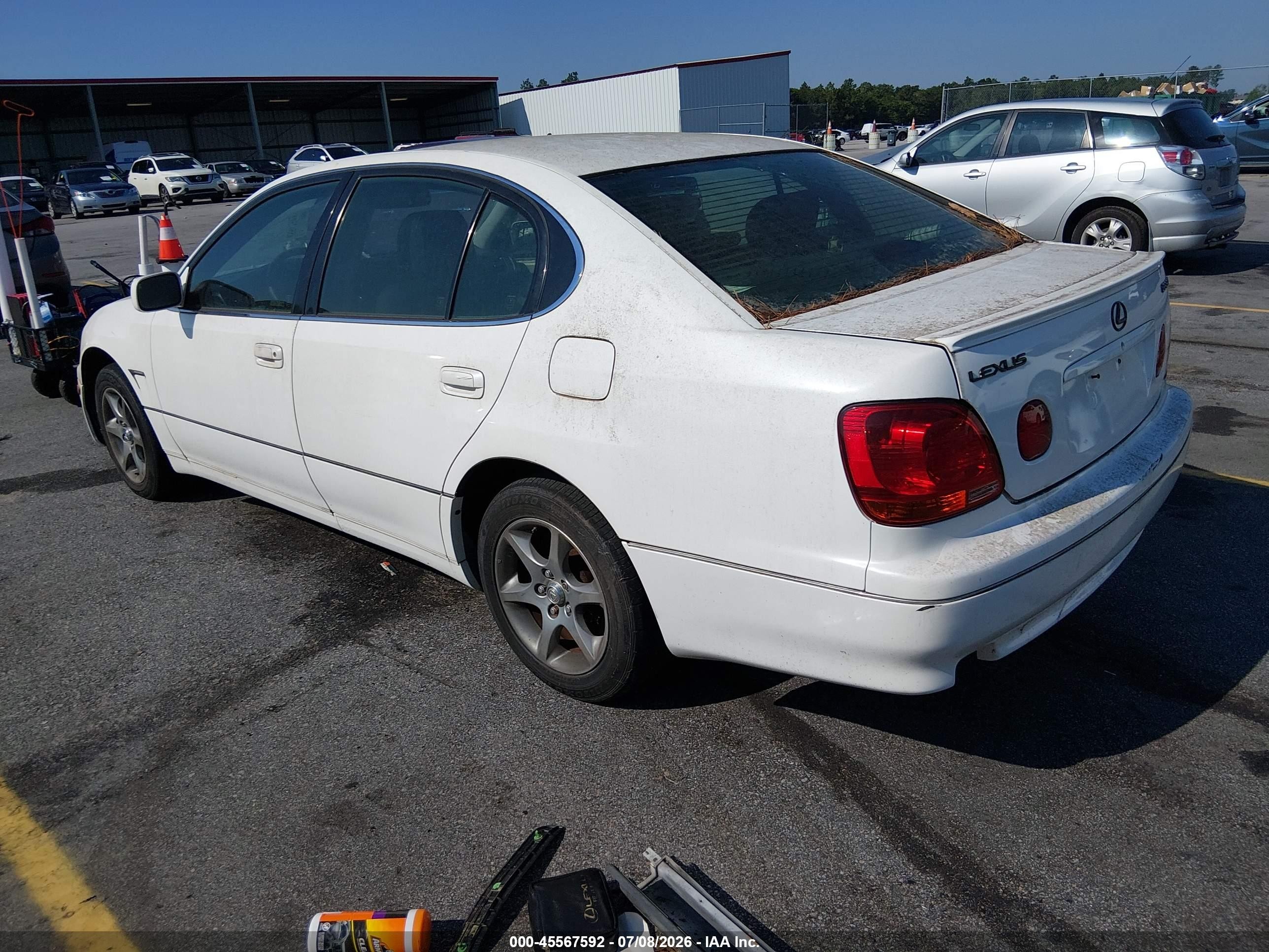 2003 Lexus Gs 300   White vin: JT8BD69S530190434