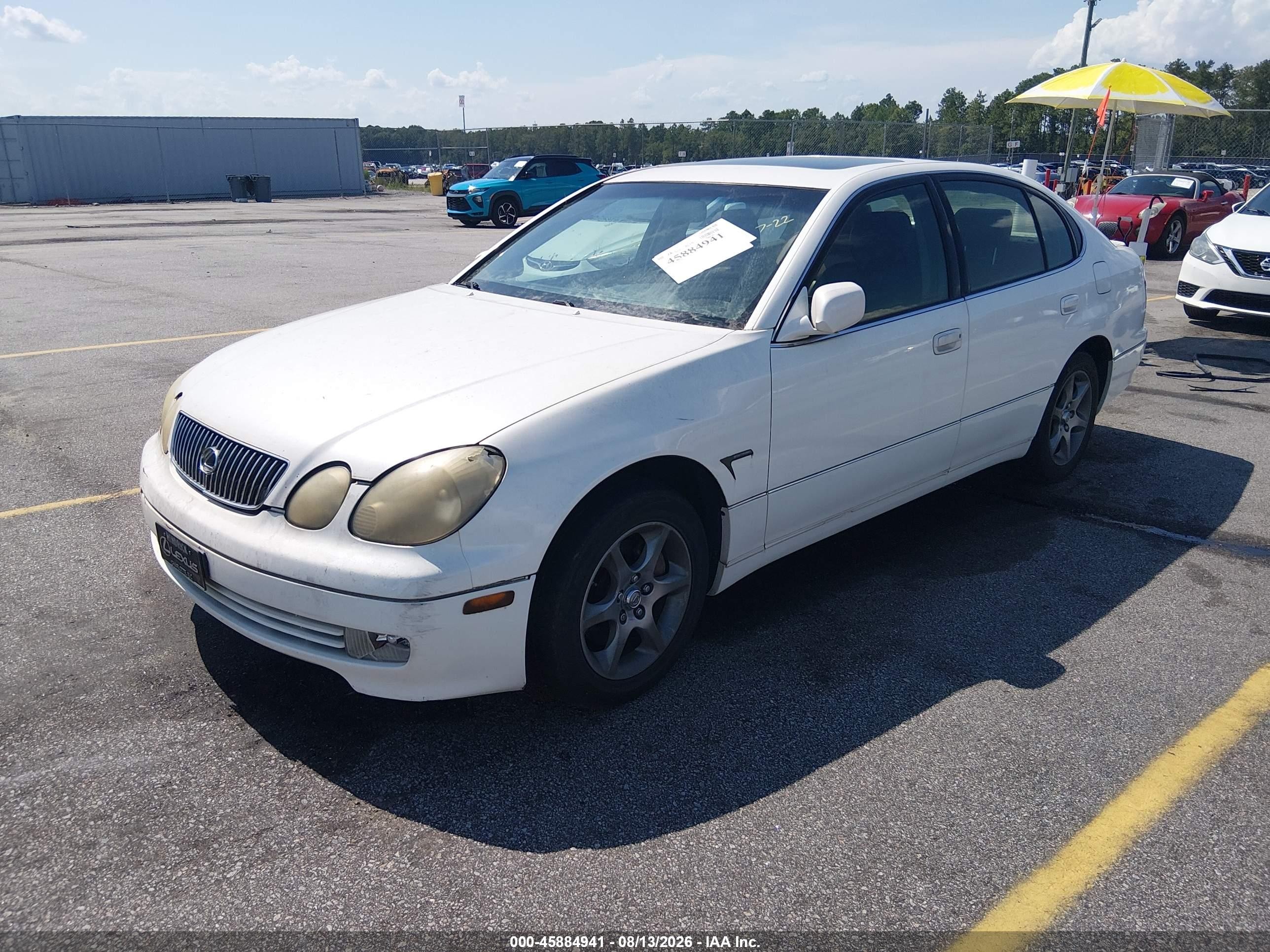 2003 Lexus Gs 300   White vin: JT8BD69S530190434