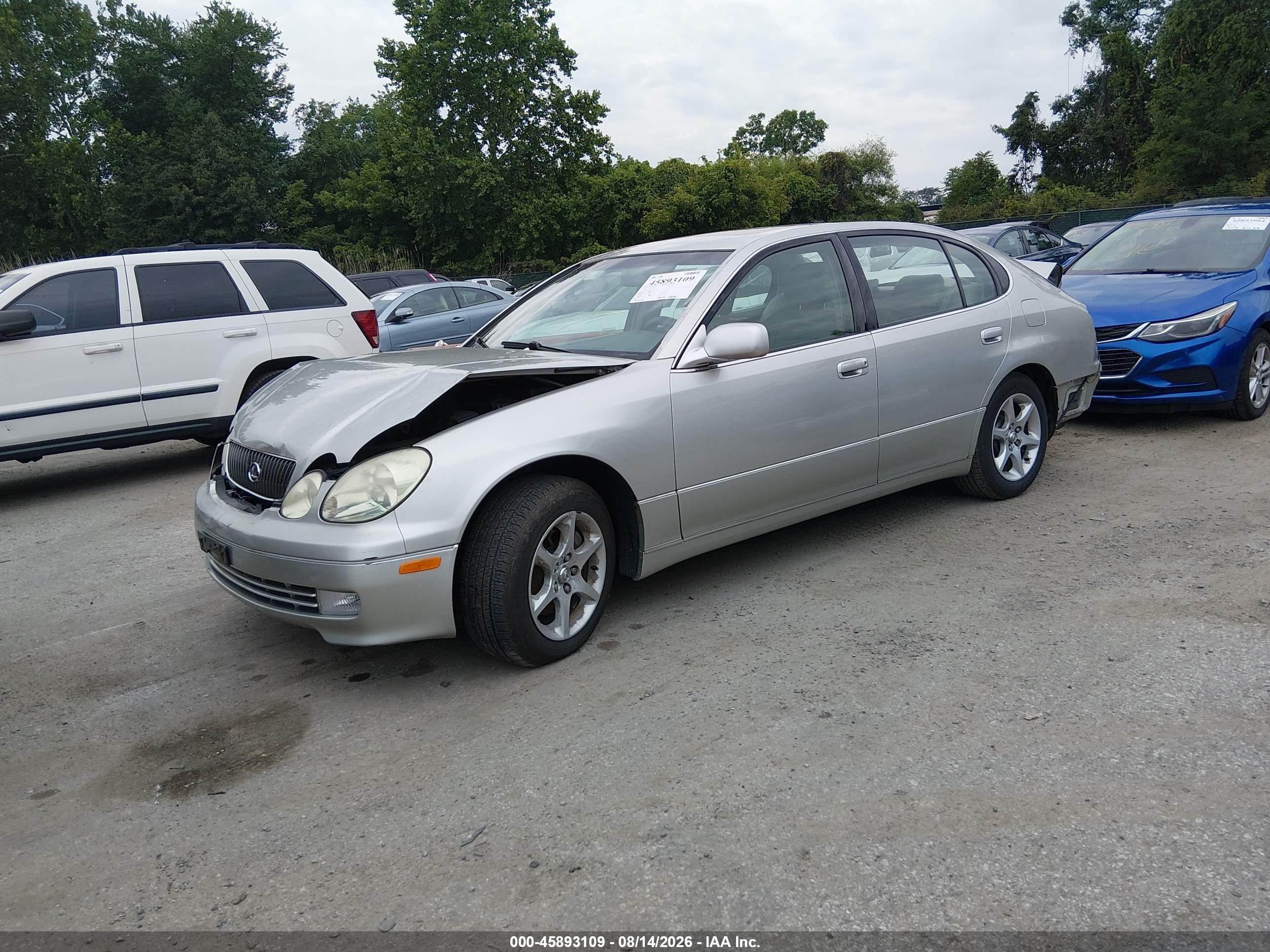 2002 Lexus Gs 300   Silver vin: JT8BD69S620155545