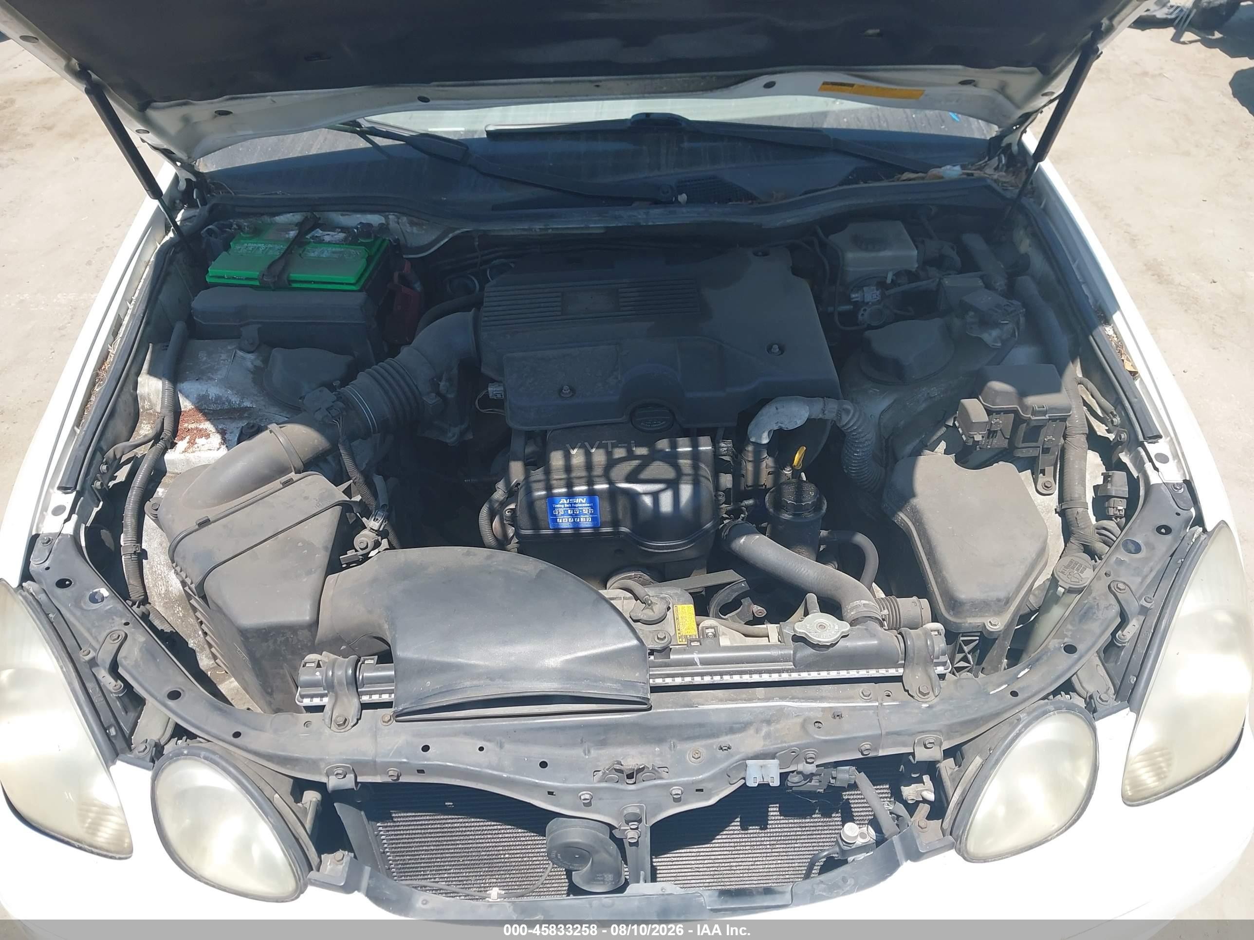2004 Lexus Gs 300   Белый vin: JT8BD69S640193795