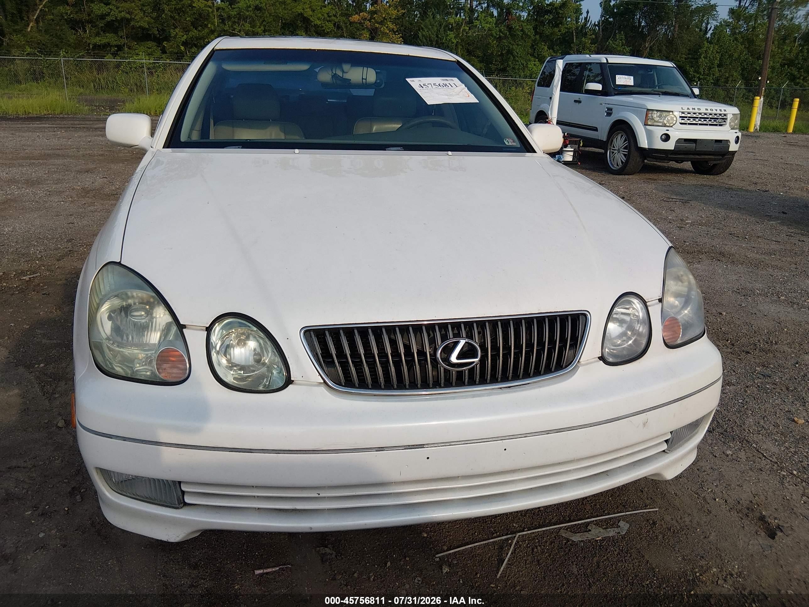 2004 Lexus Gs 300   White vin: JT8BD69S640200907