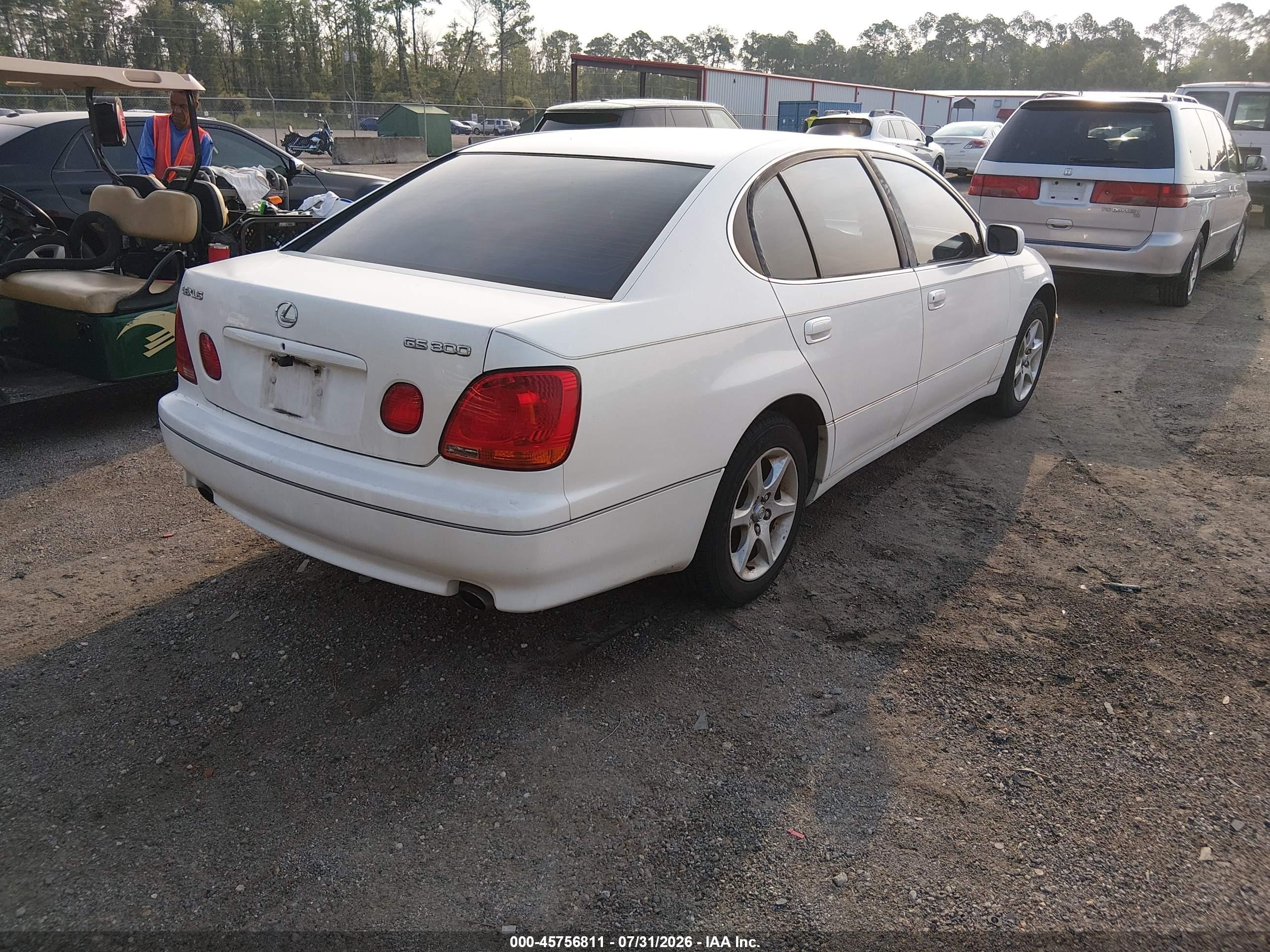2004 Lexus Gs 300   White vin: JT8BD69S640200907