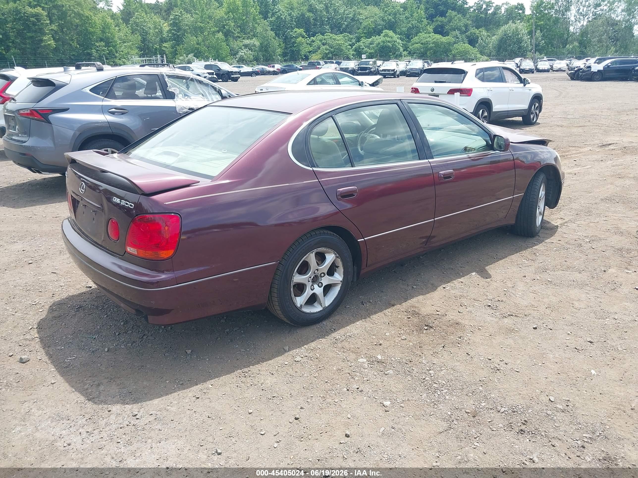2004 Lexus Gs 300   Burgundy vin: JT8BD69S640202088