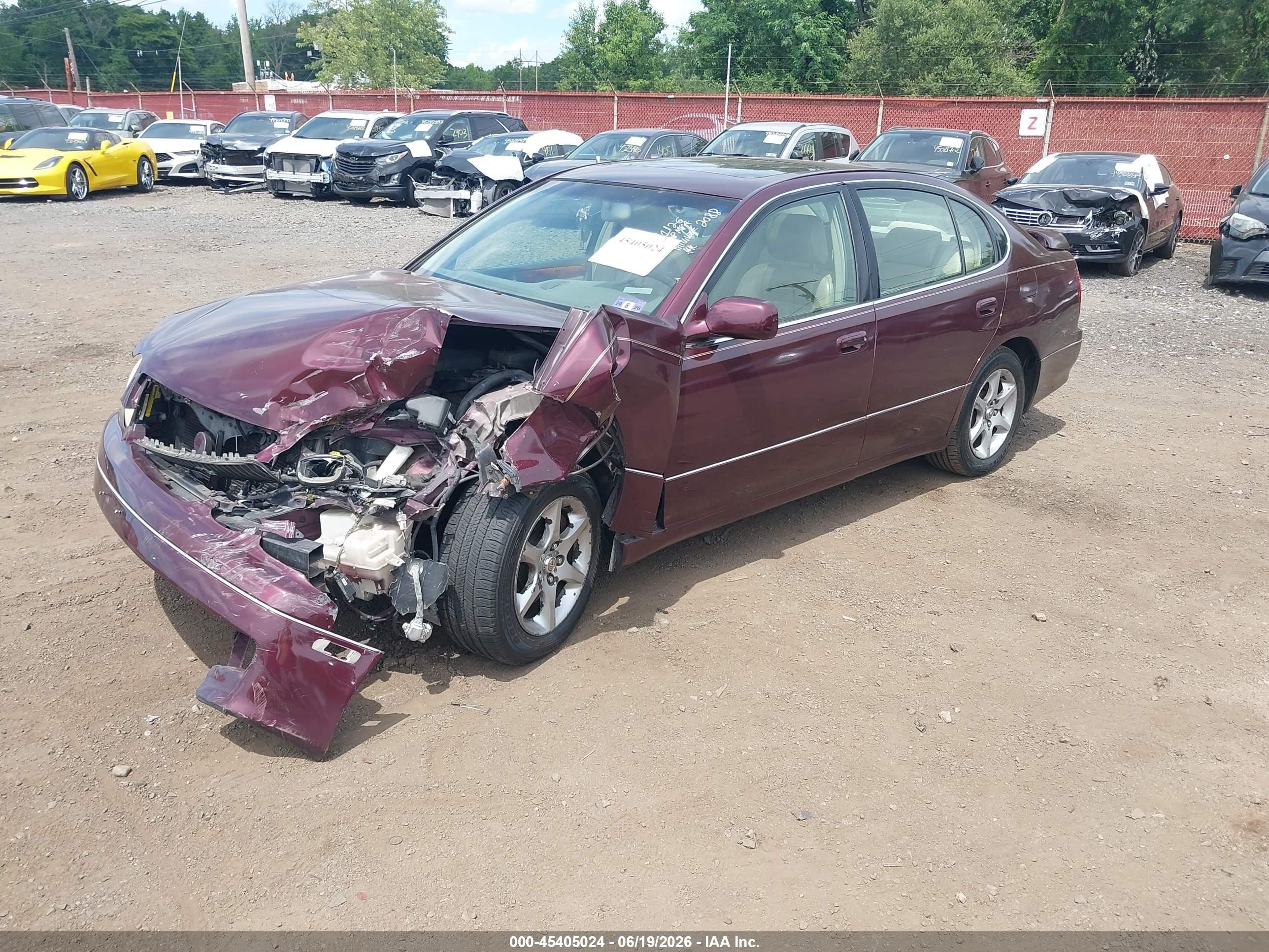 2004 Lexus Gs 300   Burgundy vin: JT8BD69S640202088
