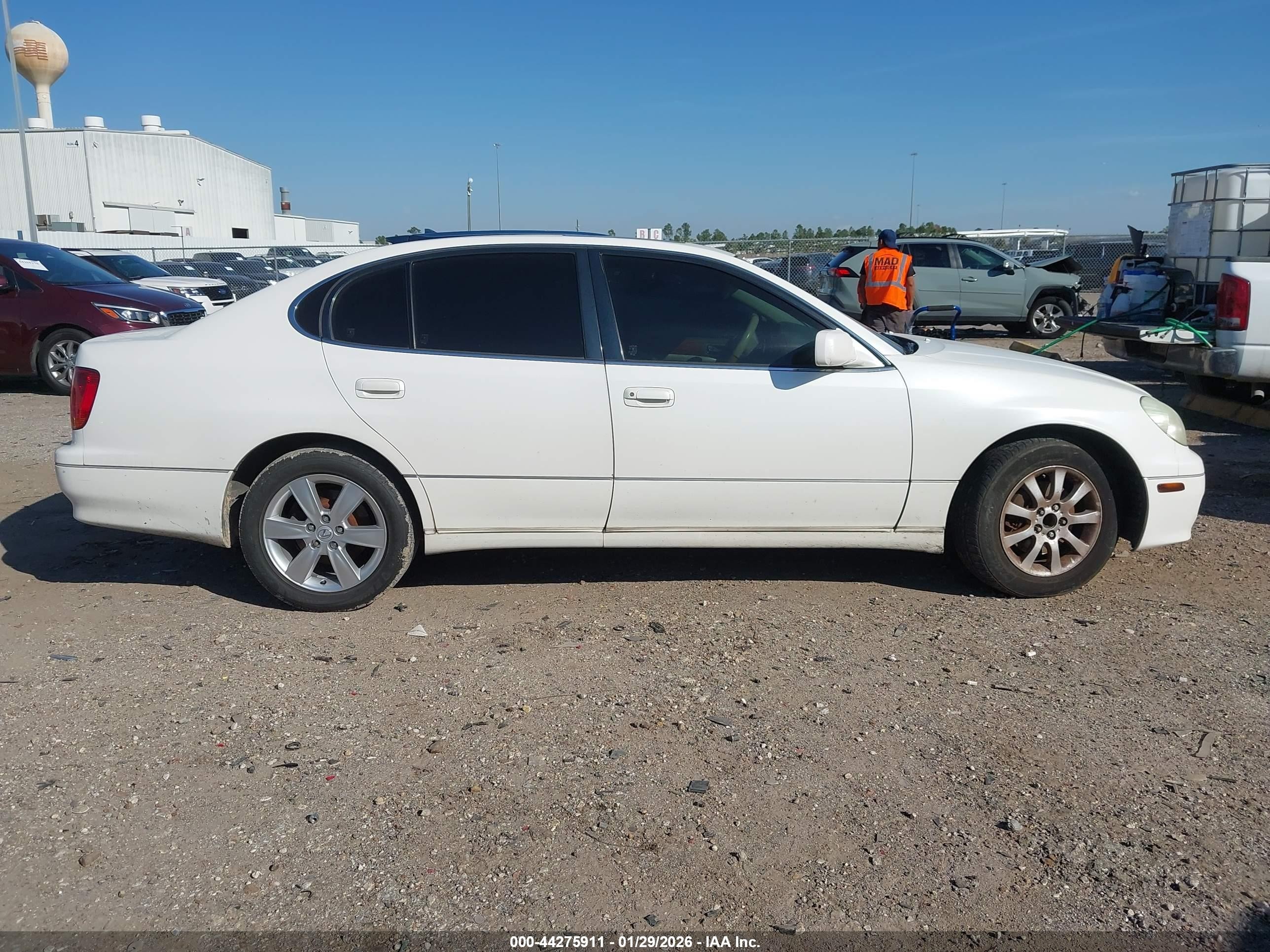 2005 Lexus Gs 300   White vin: JT8BD69S650205123