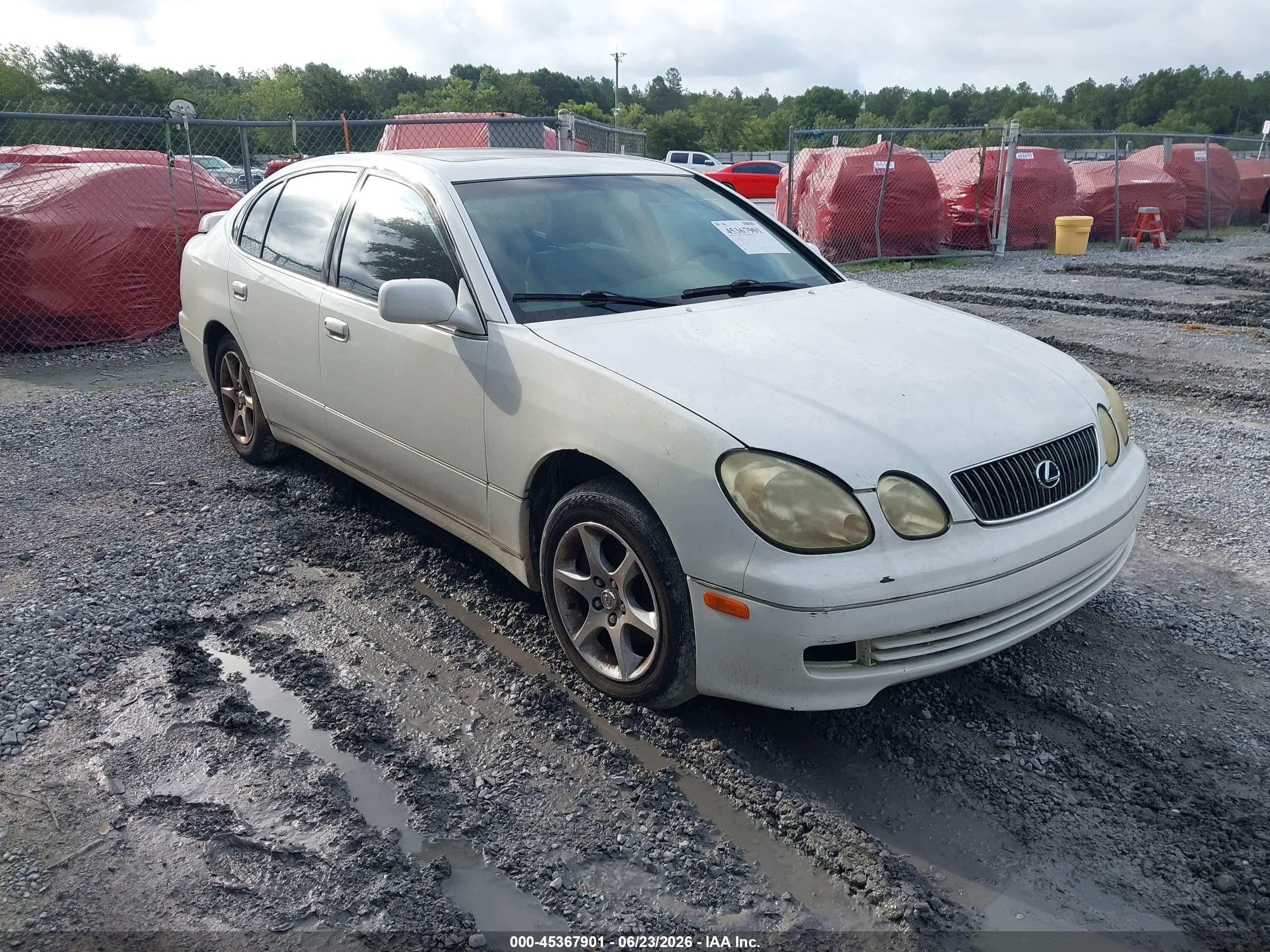 2001 Lexus Gs 300   White vin: JT8BD69S710148876