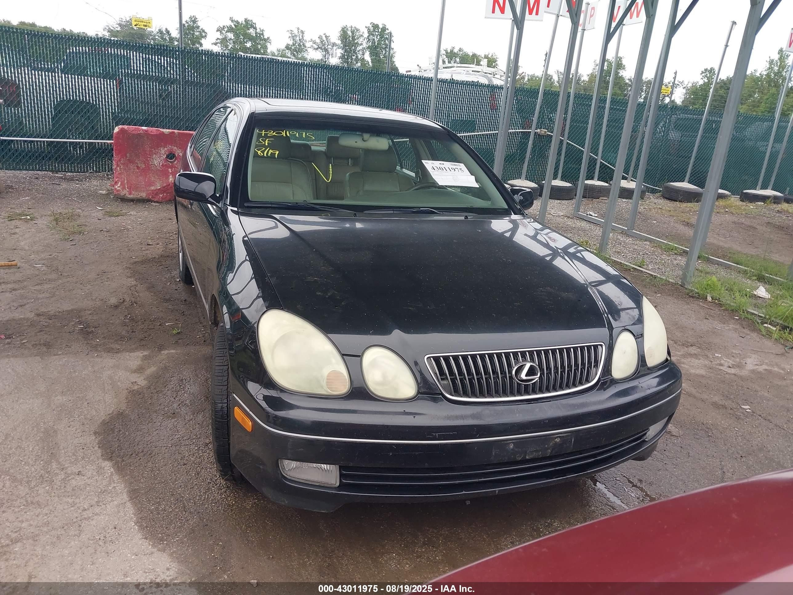 2002 Lexus Gs 300   Black vin: JT8BD69S720172161