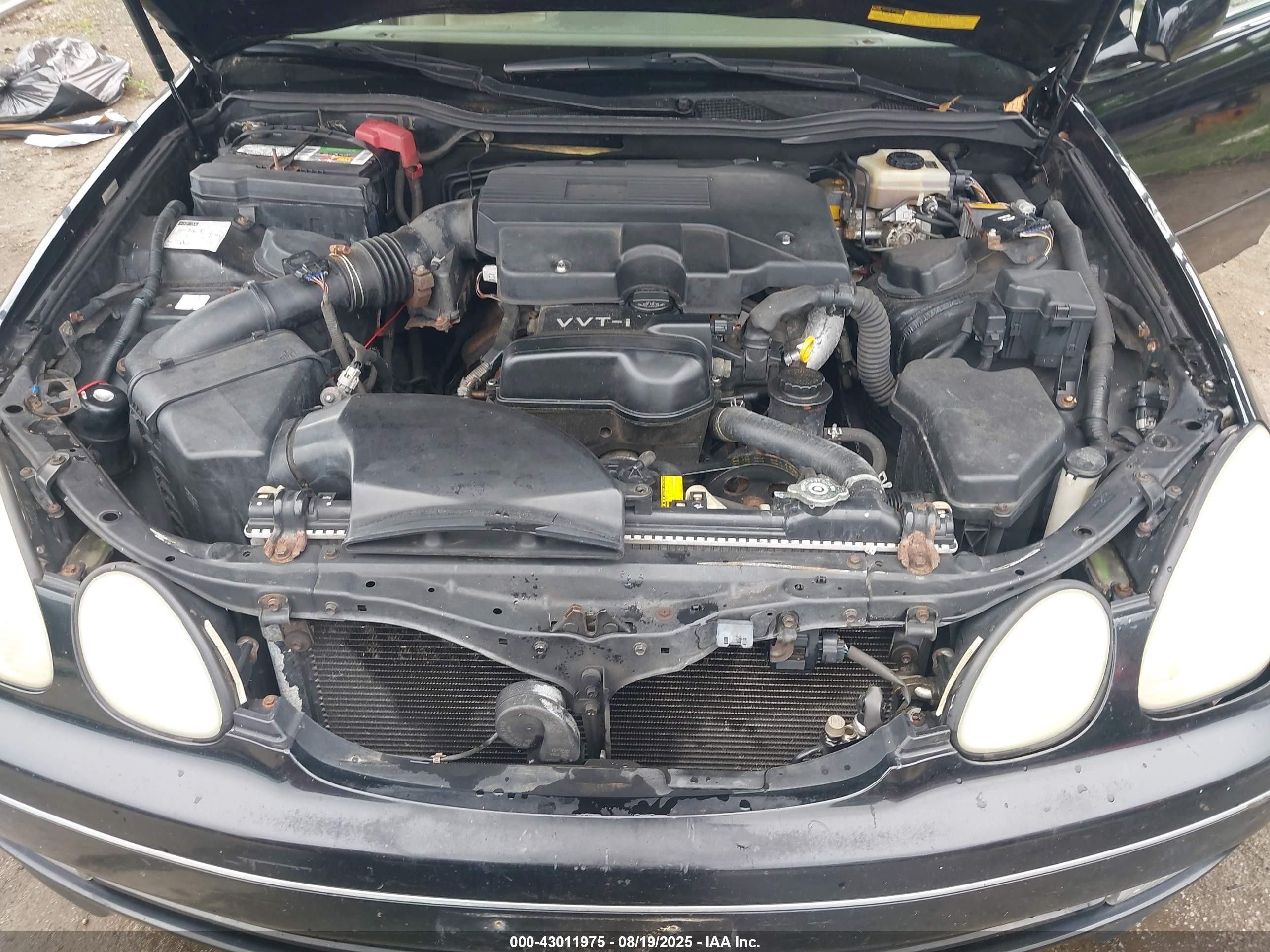 2002 Lexus Gs 300   Black vin: JT8BD69S720172161