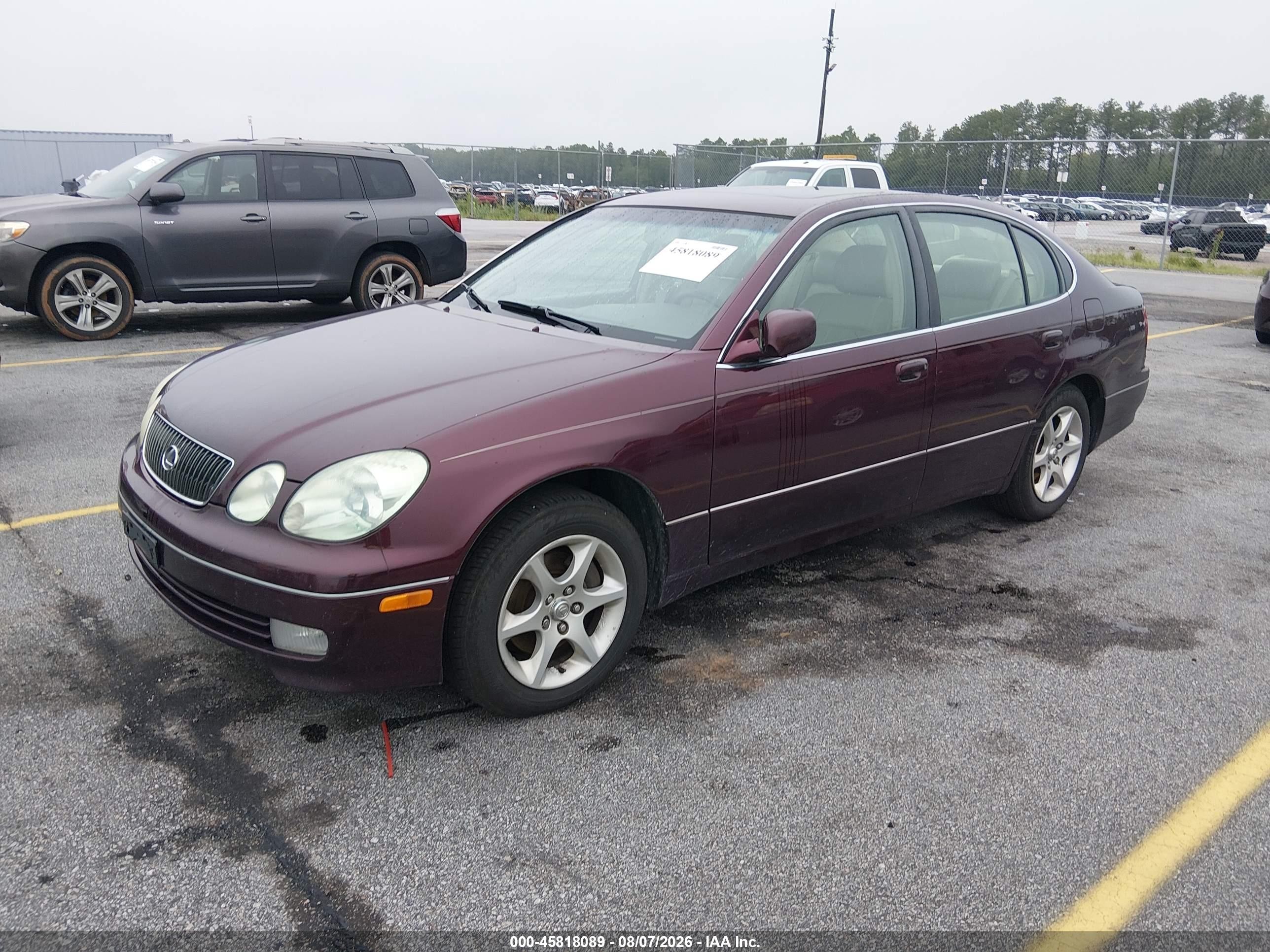 2003 Lexus Gs 300   Красный vin: JT8BD69S730180763