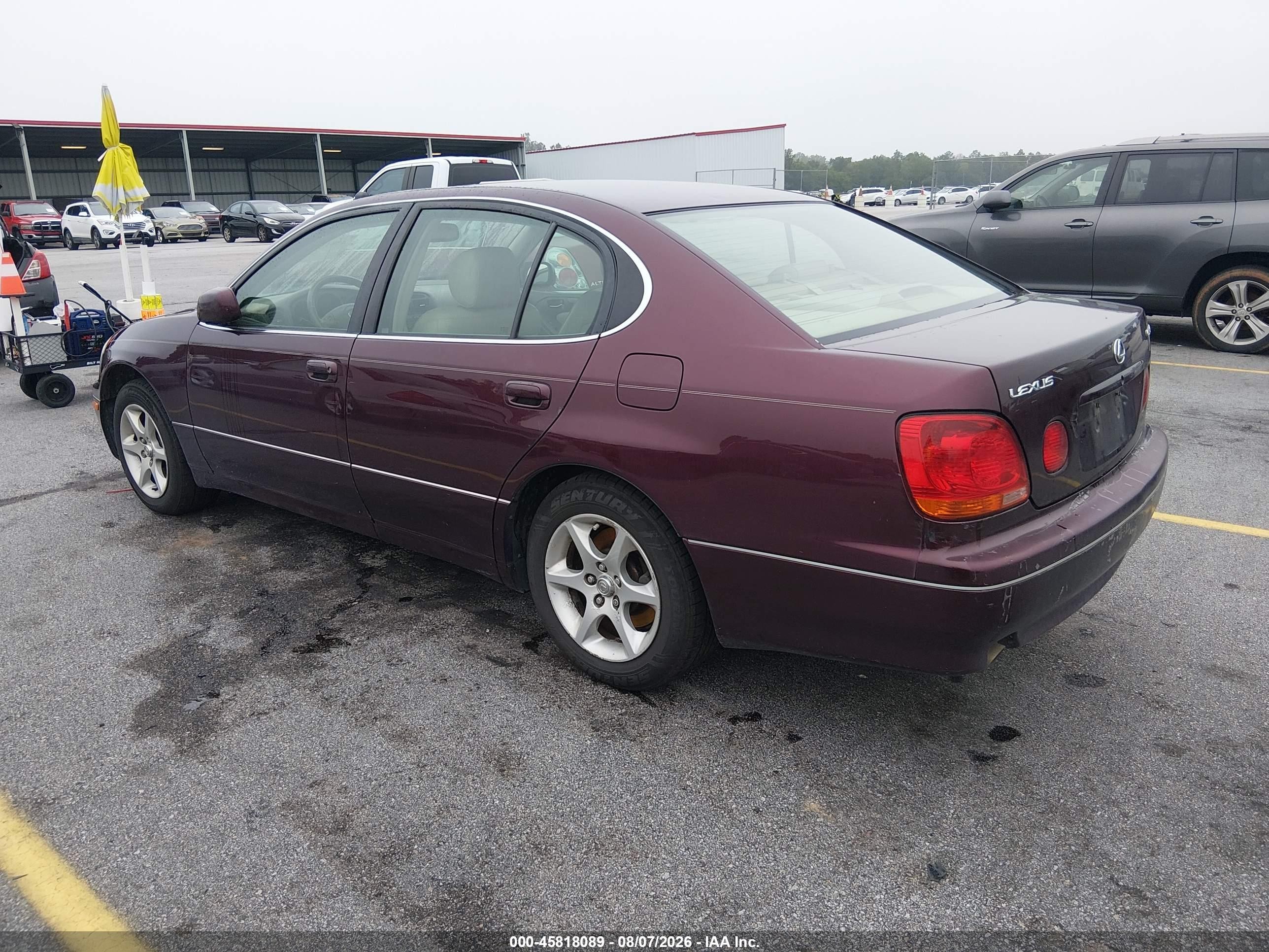 2003 Lexus Gs 300   Красный vin: JT8BD69S730180763
