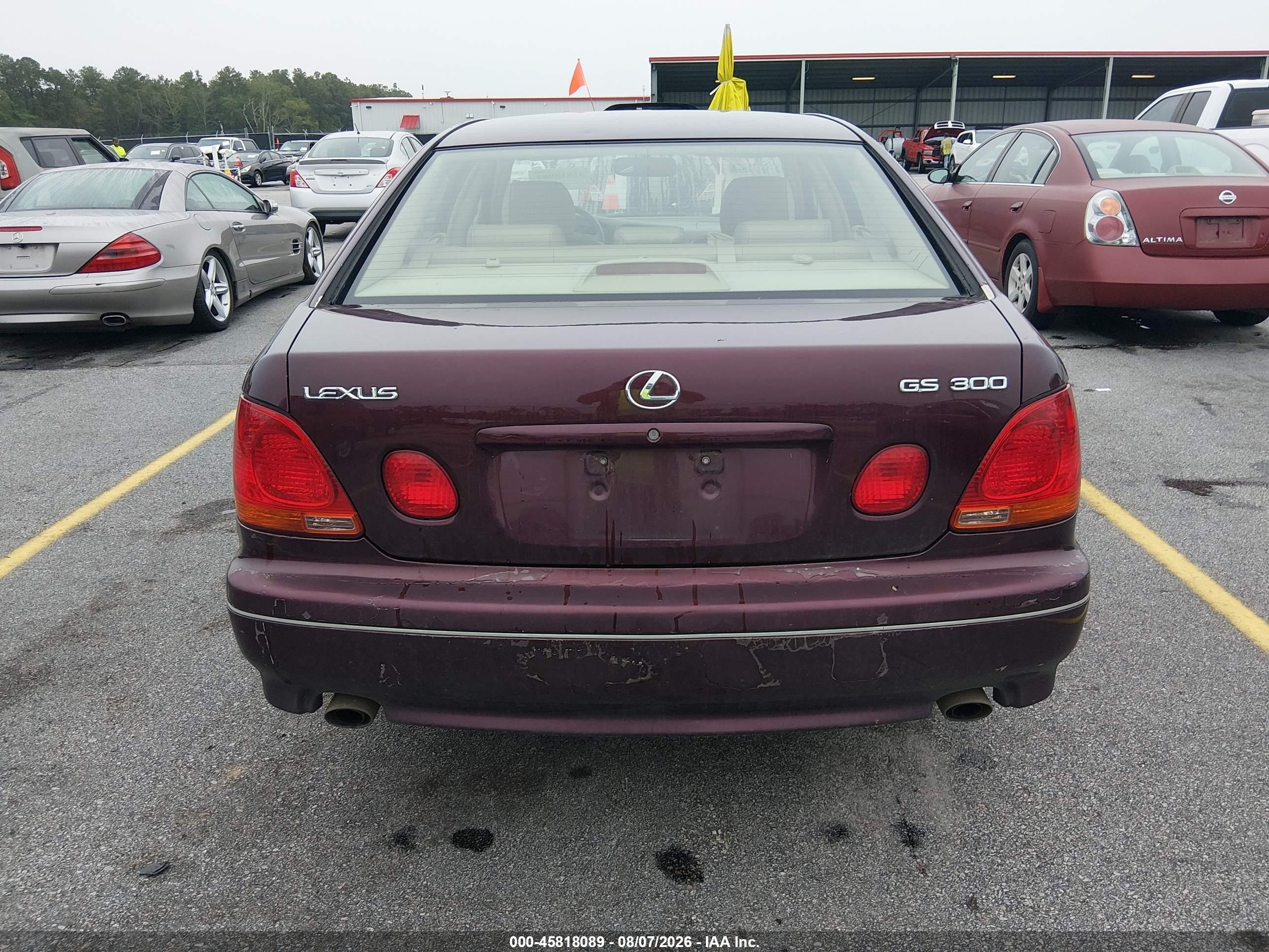 2003 Lexus Gs 300   Красный vin: JT8BD69S730180763