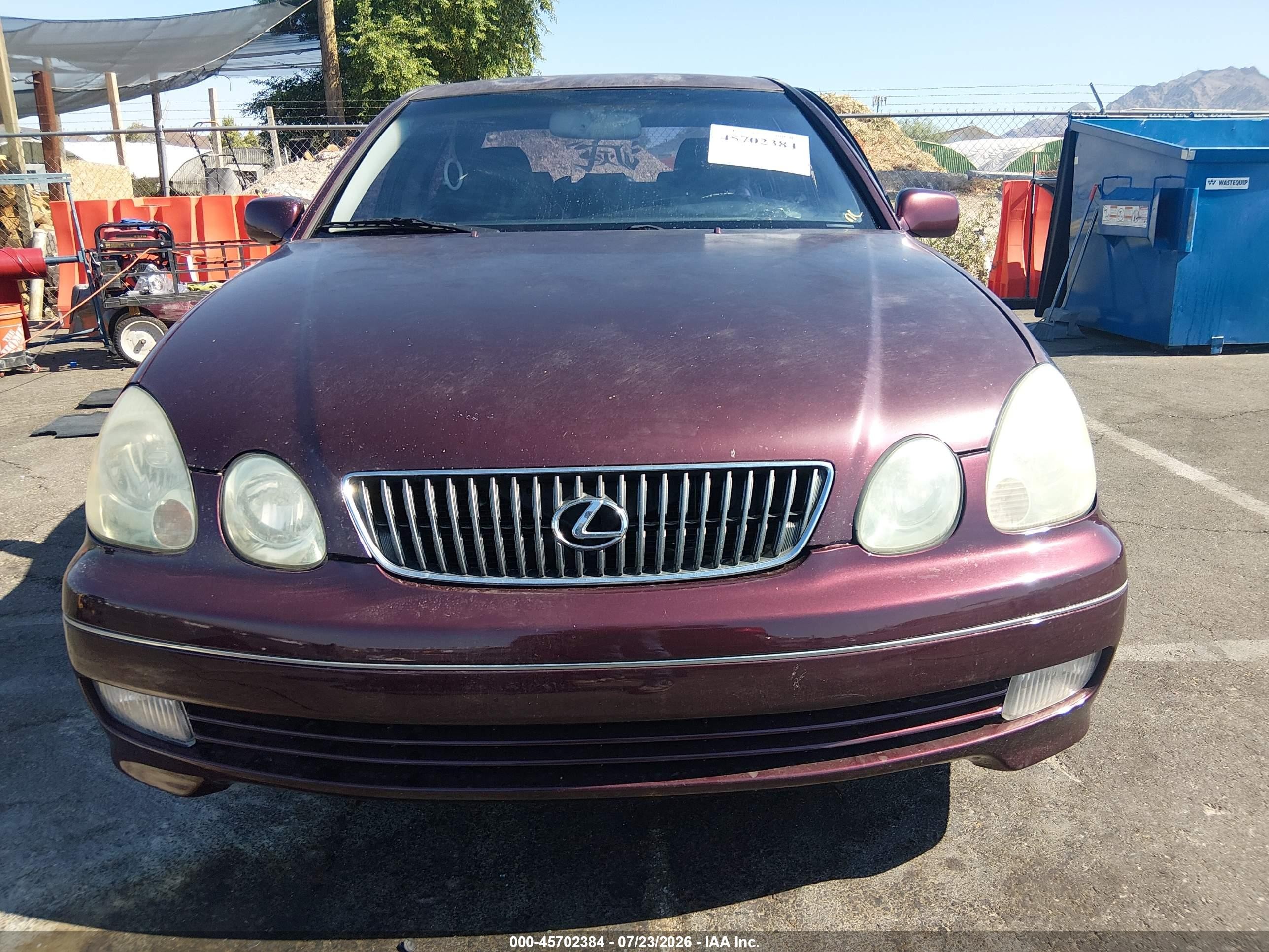 2001 Lexus Gs 300   Burgundy vin: JT8BD69S810133903