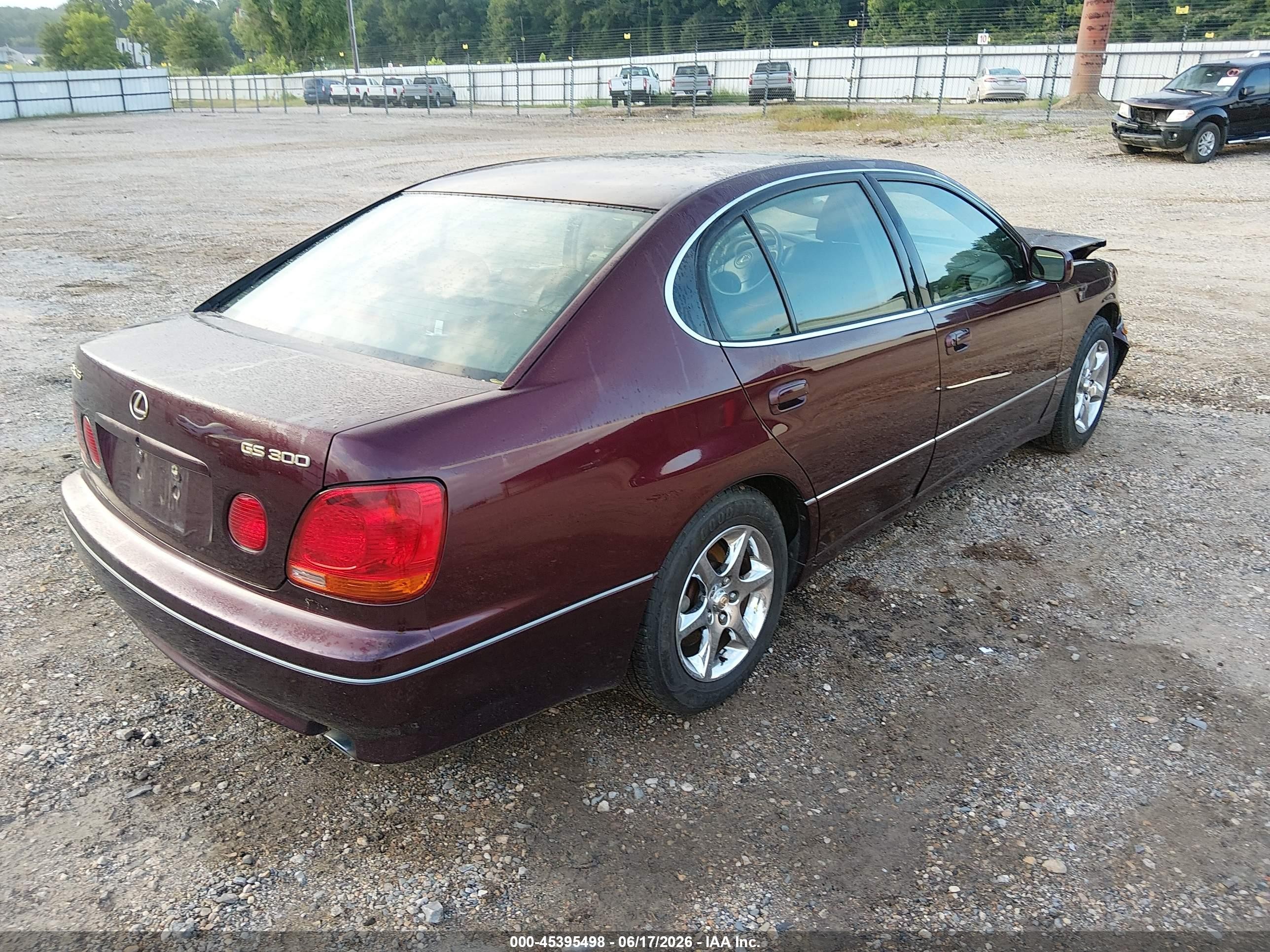 2002 Lexus Gs 300   Бордовый vin: JT8BD69S820157068