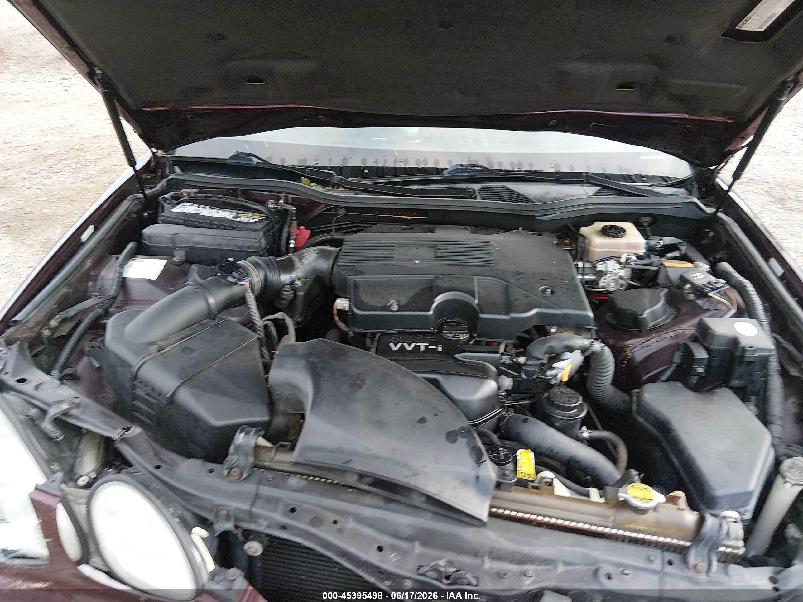 2002 Lexus Gs 300   Бордовый vin: JT8BD69S820157068