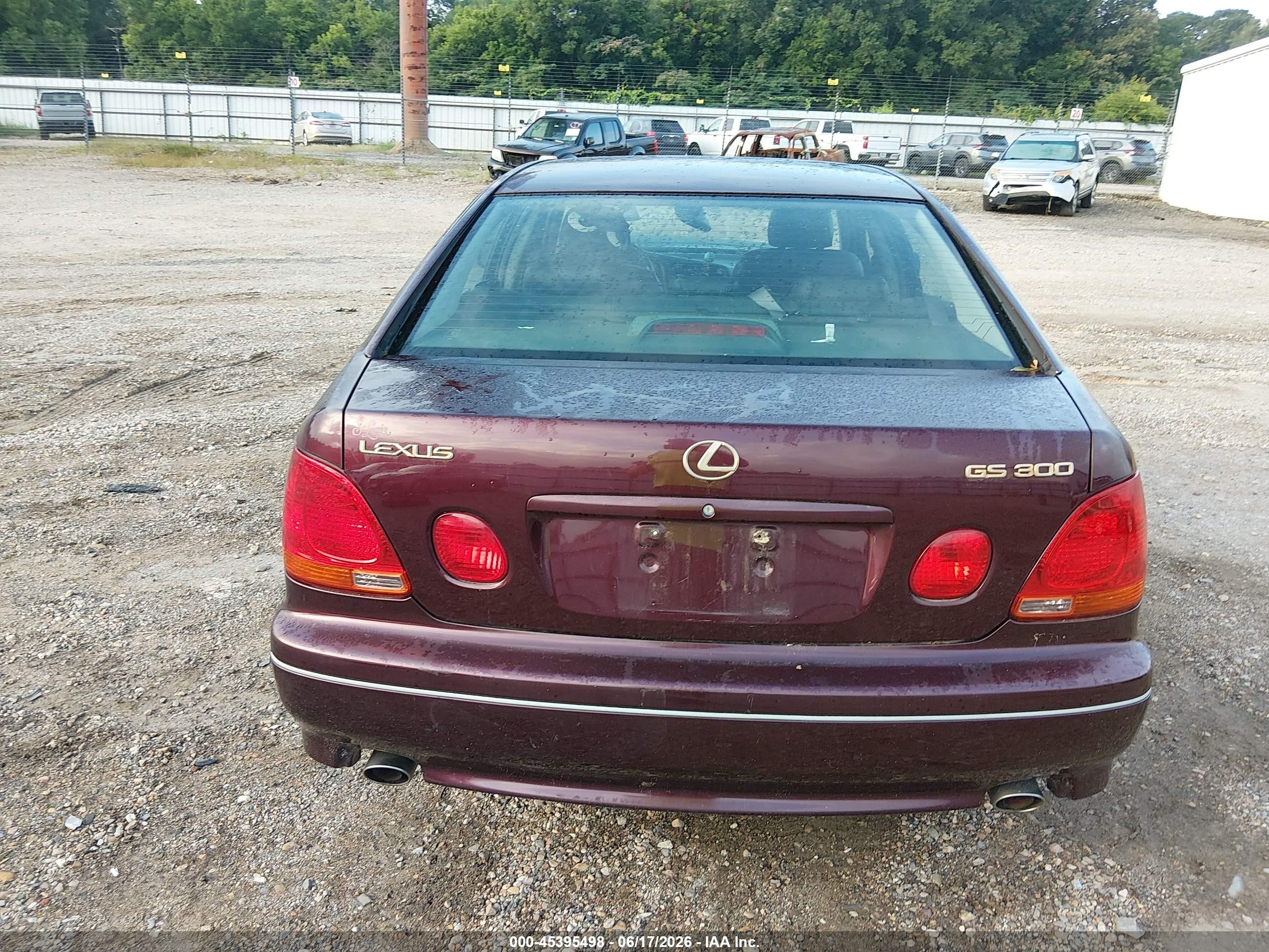 2002 Lexus Gs 300   Бордовый vin: JT8BD69S820157068
