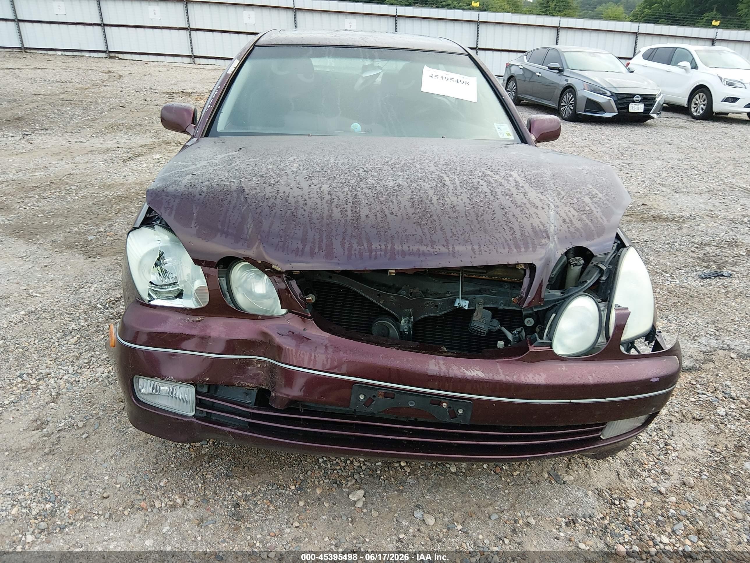 2002 Lexus Gs 300   Бордовый vin: JT8BD69S820157068