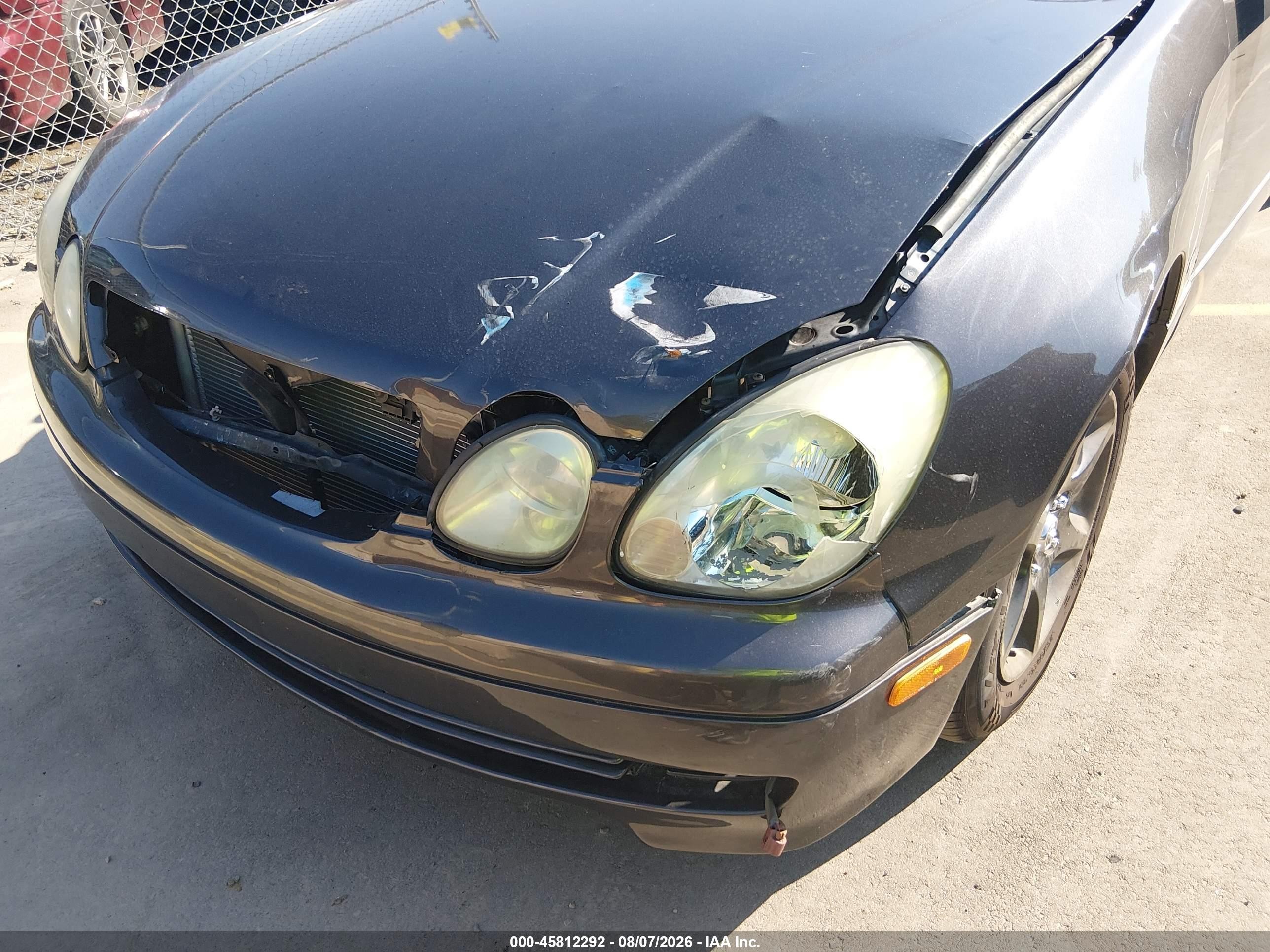 2002 Lexus Gs 300   Black vin: JT8BD69S820167289