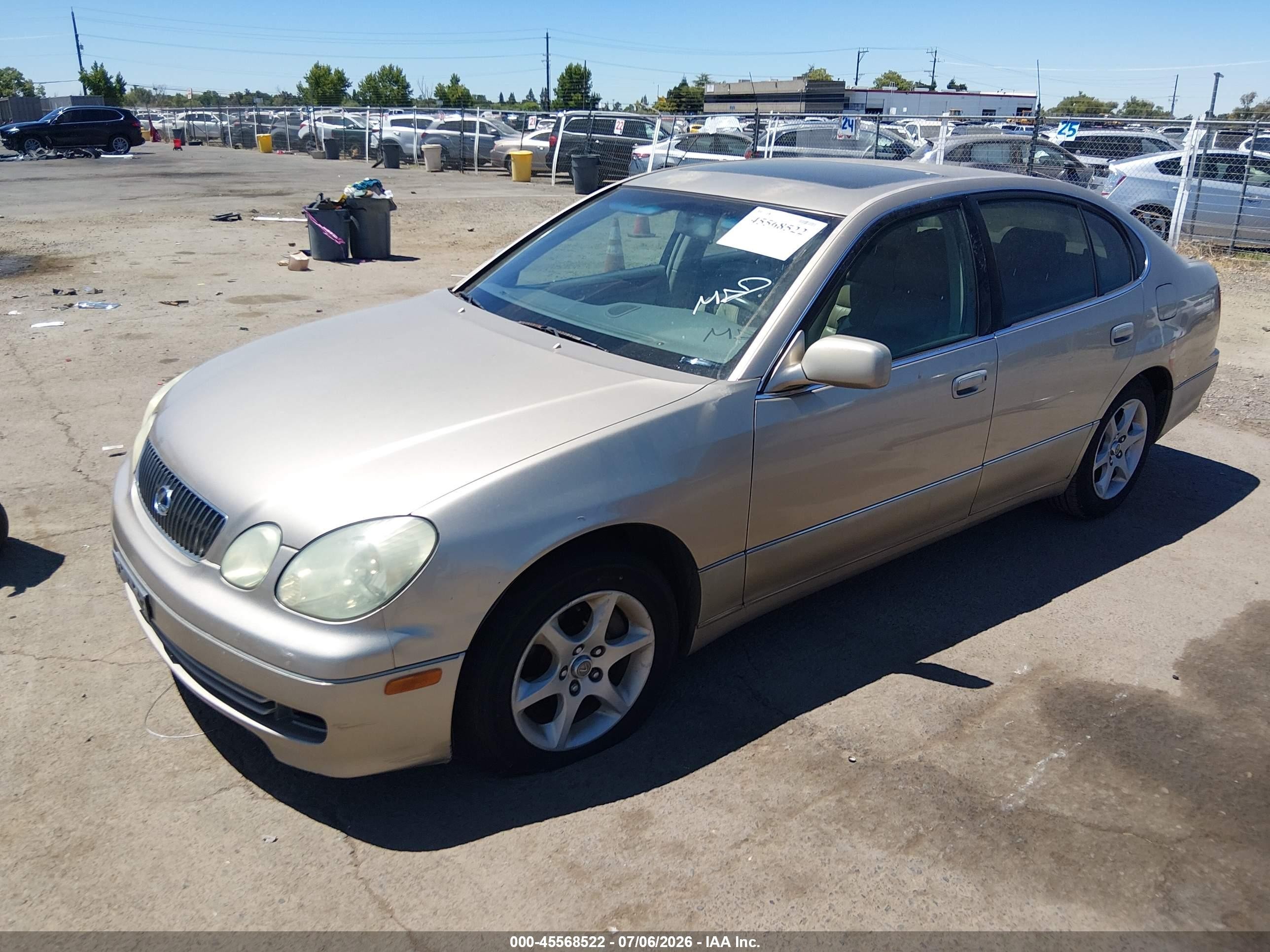 2001 Lexus Gs 300   Champagne vin: JT8BD69SX10128234