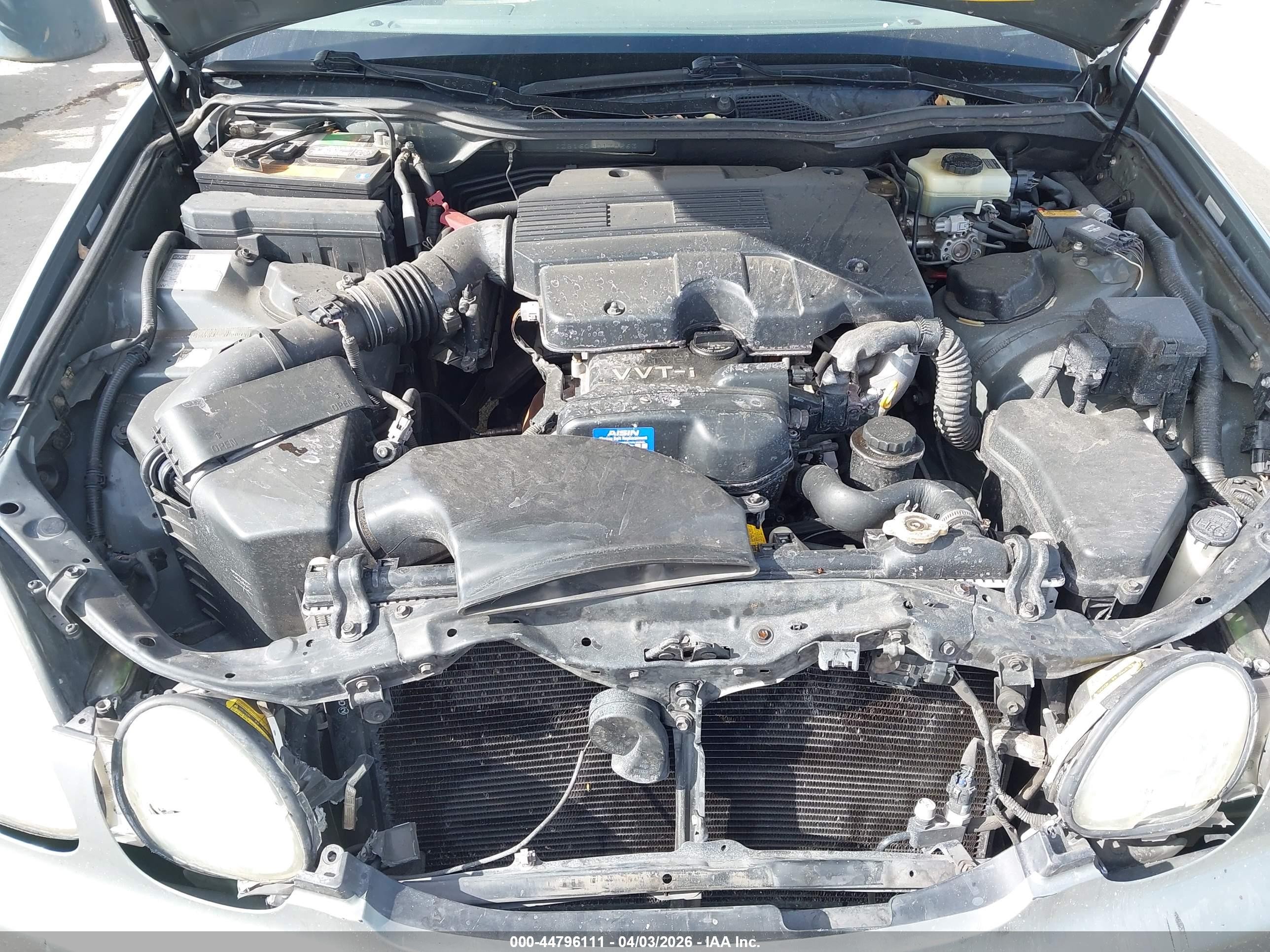 2003 Lexus Gs 300   Зеленый vin: JT8BD69SX30178263