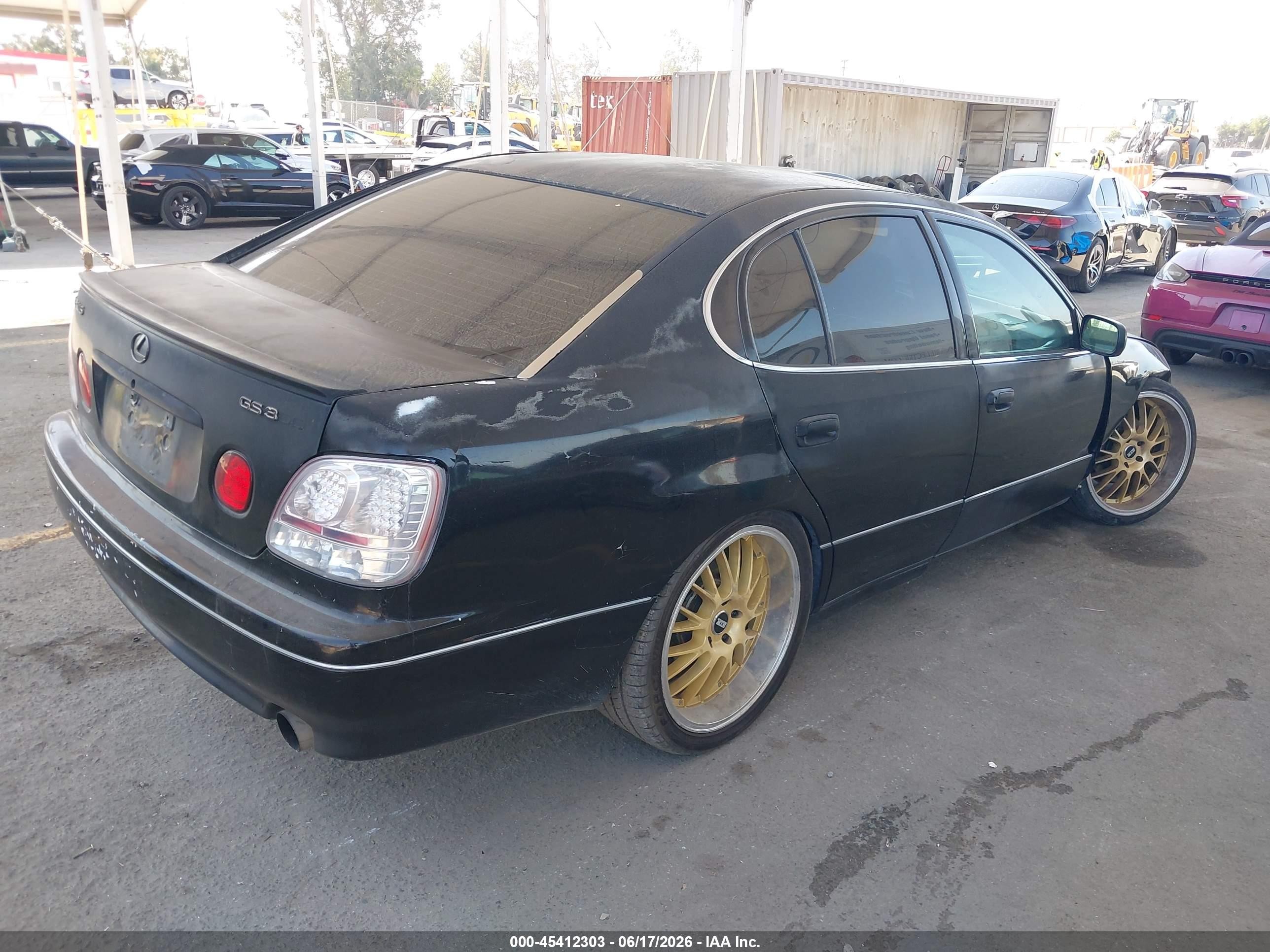 2003 Lexus Gs 300 Black vin: JT8BD69SX30188307