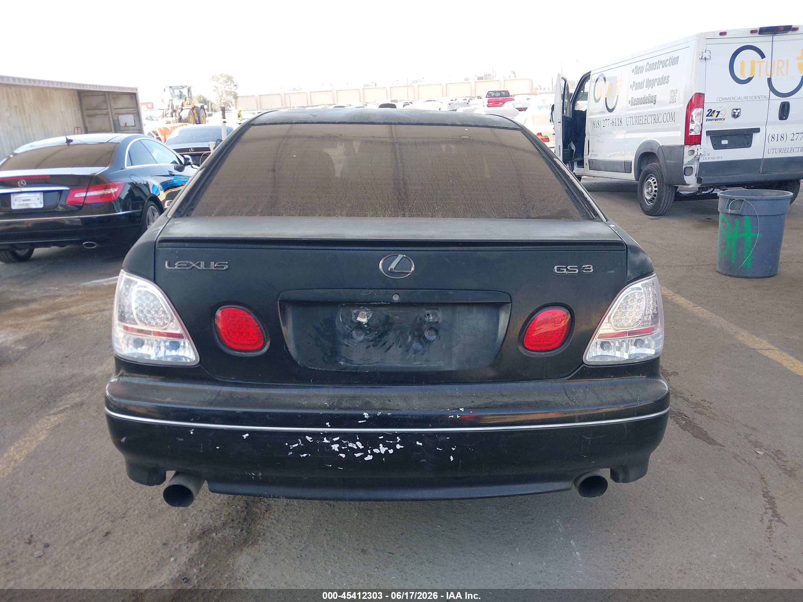 2003 Lexus Gs 300 Black vin: JT8BD69SX30188307